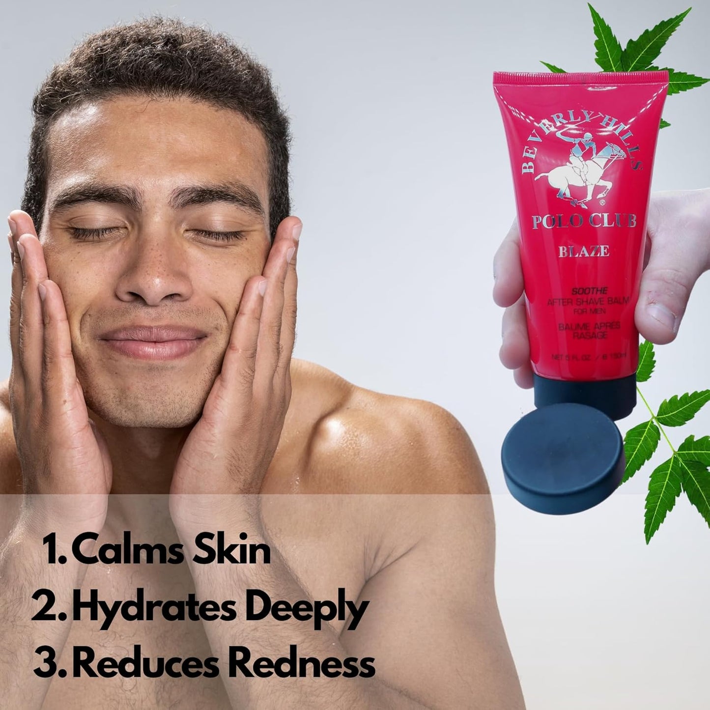 BHPC Blaze by Beverly Hills Polo Club, 5 oz After Shave Balm for Men