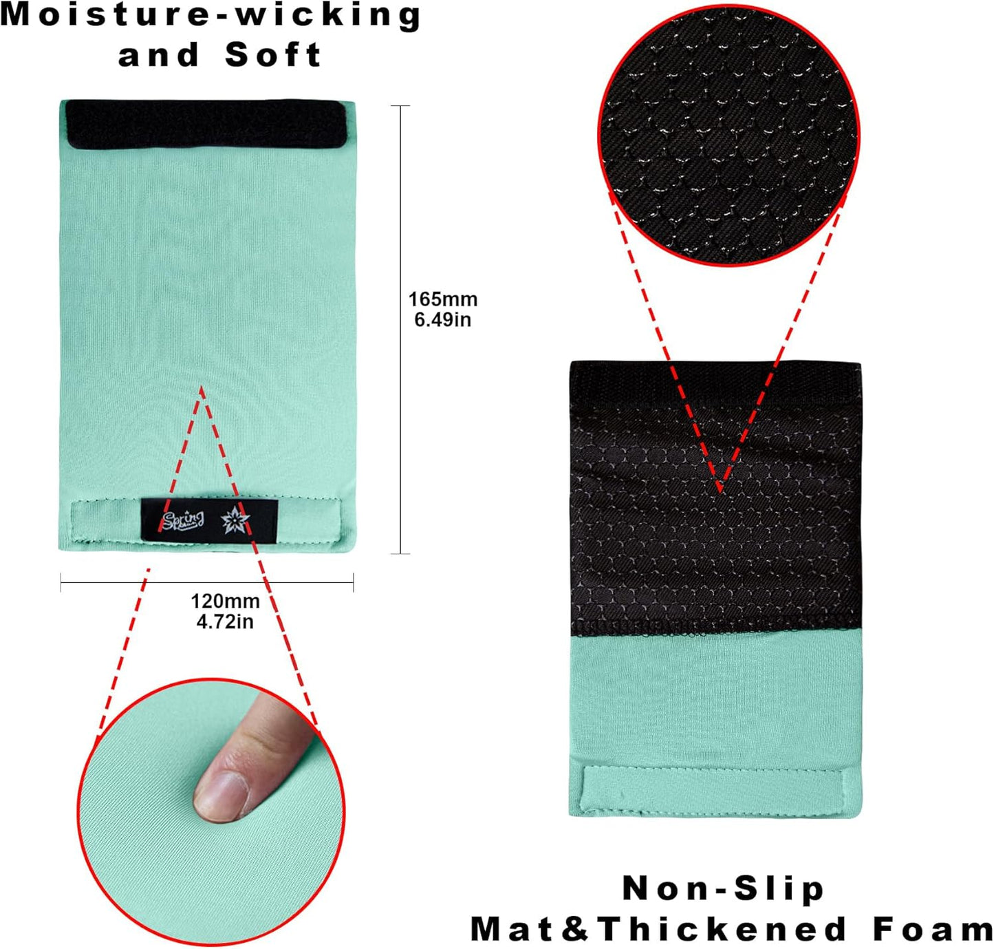 Spring Seaon Universal Walker Handle Padded -Hand Grip (2 Pack) Covers Non-Slip Cushion Padding for Folding Rolling Walker,Rollator Handle-Crutch Handle Pad Grips- Mobility Aid