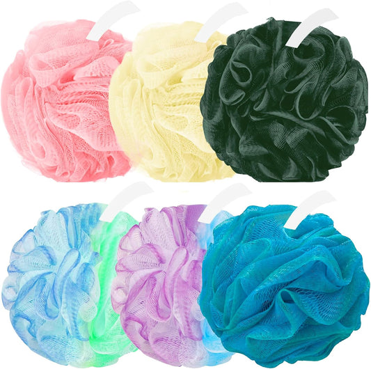 Amazerbst loofah,6 Pack Shower loofah loofah Sponge,50g Bath Sponge Body Scrubber for Women and Men
