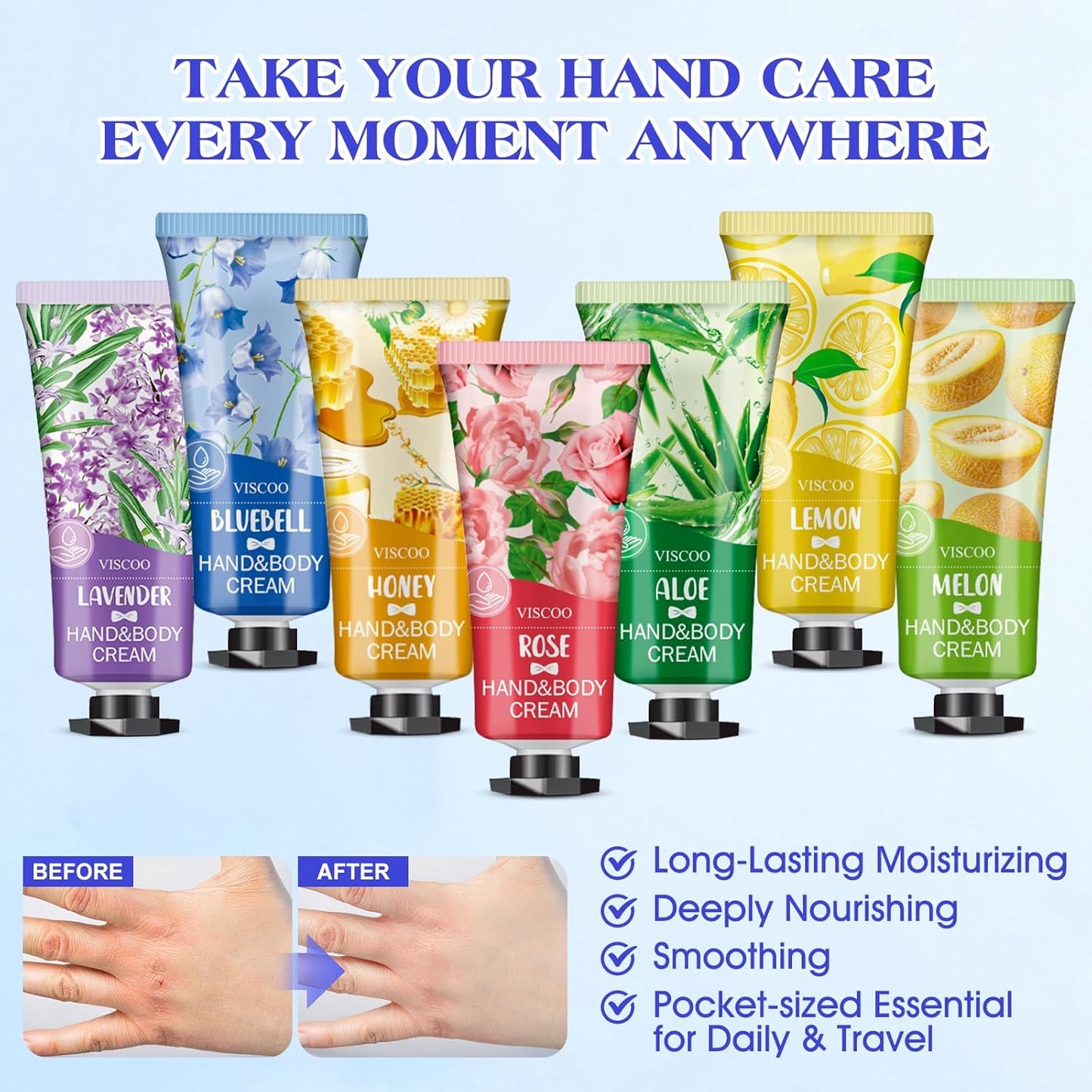 42 Pack Hand Cream Gifts Set for Women, Stocking Stuffers for Women,Teengirls, Christmas Gifts Bulk Gifts,Small Gifts,Mini Moisturizing Hand Lotion Travel Size in Bulk for Dry Cracked Hands