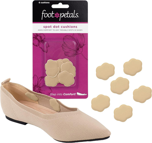 Foot Petals Spot Dot Cushion, Pressure Point Solution for Blister Relief, Rub Protection, Women's Heels, Pumps, Flats