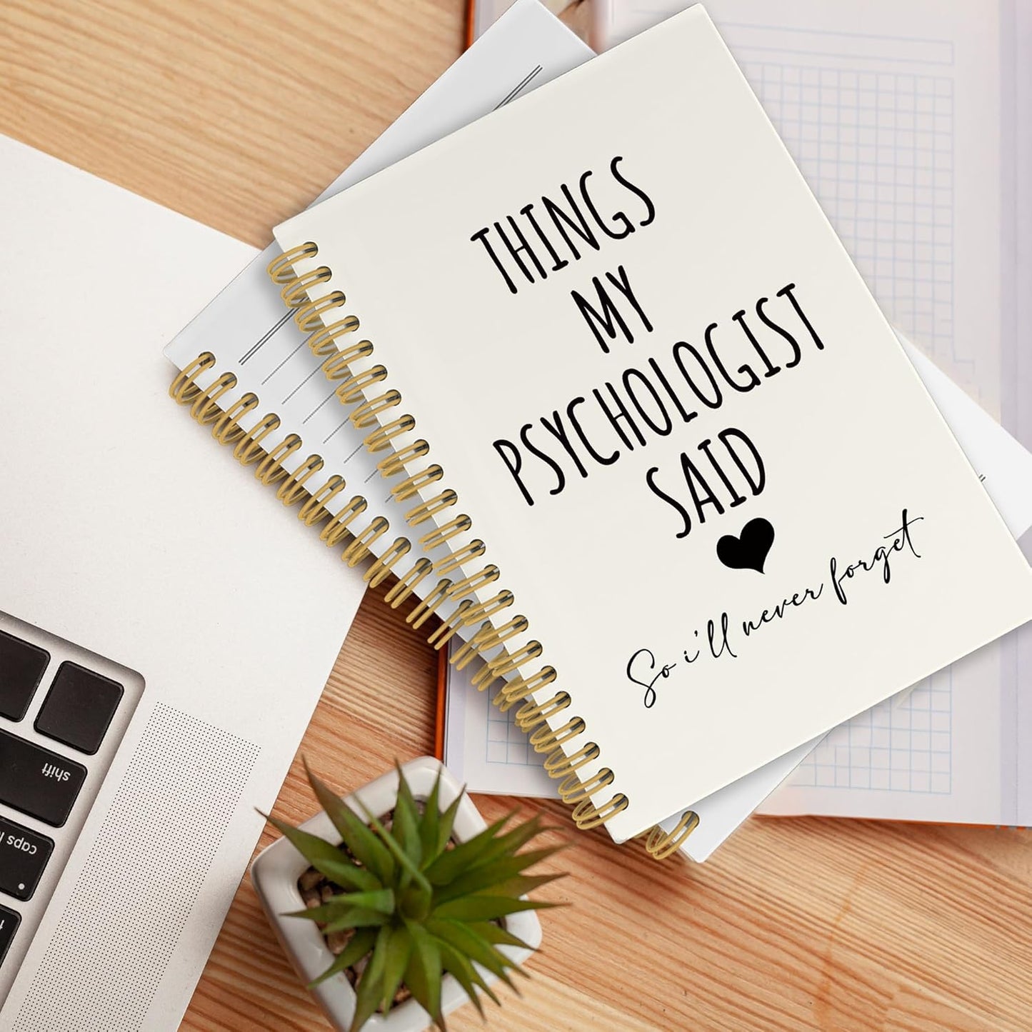 CUANFDDSF Psychology Gifts Notebook, Mental Health Therapy Journal Notebooks for Women, Psychologist Gifts for Women,Writing Pads， Mental Health Therapist Hardcover Spiral Notebook 5.5x8.3 Inch