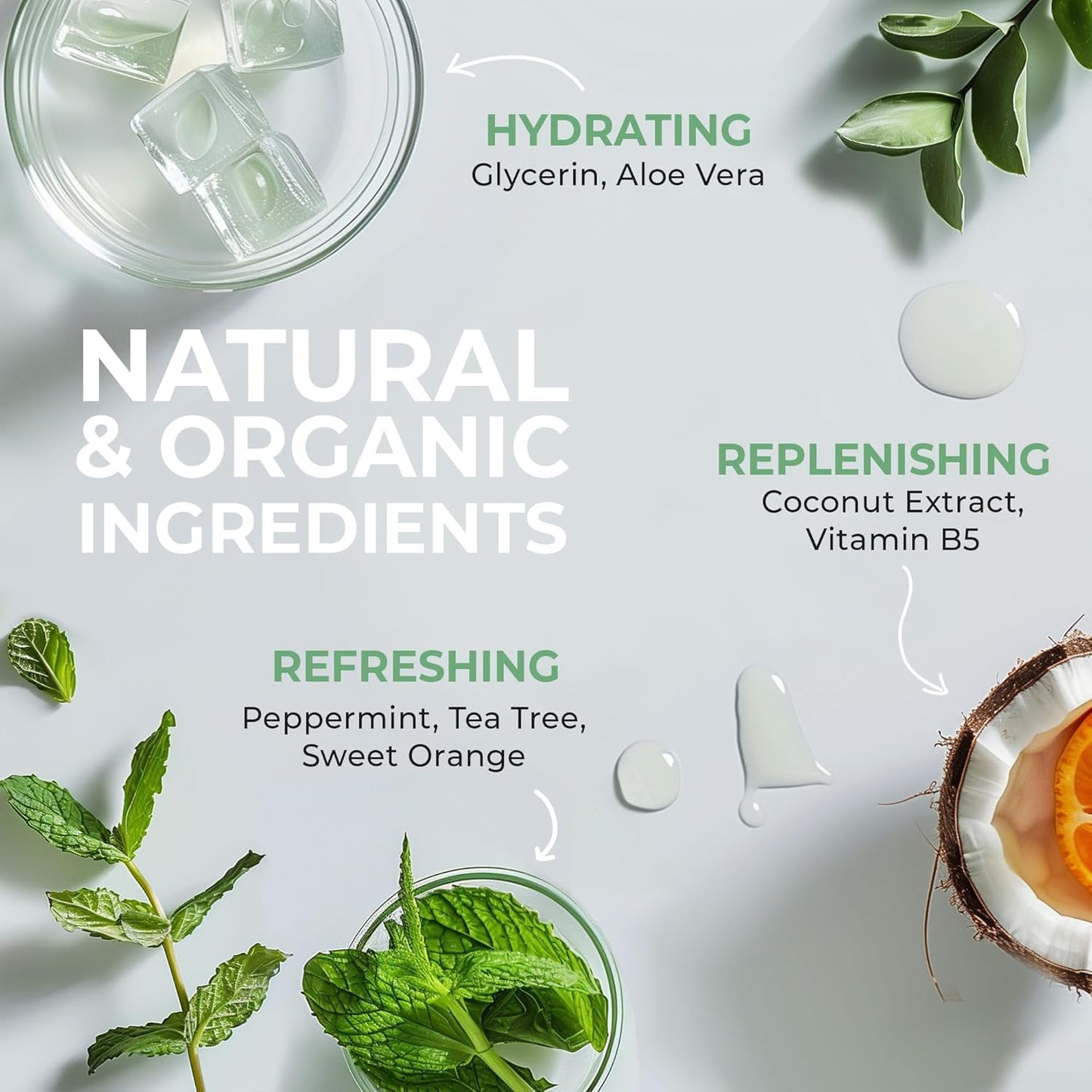 Beauty by Earth Peppermint Tea Tree Oil Shower Gel Body Wash - Made in USA with Organic & Natural Ingredients, Mens Body Soap Liquid, Moisturizing Cleansing Gel for Men & Women, Non Toxic Body Wash