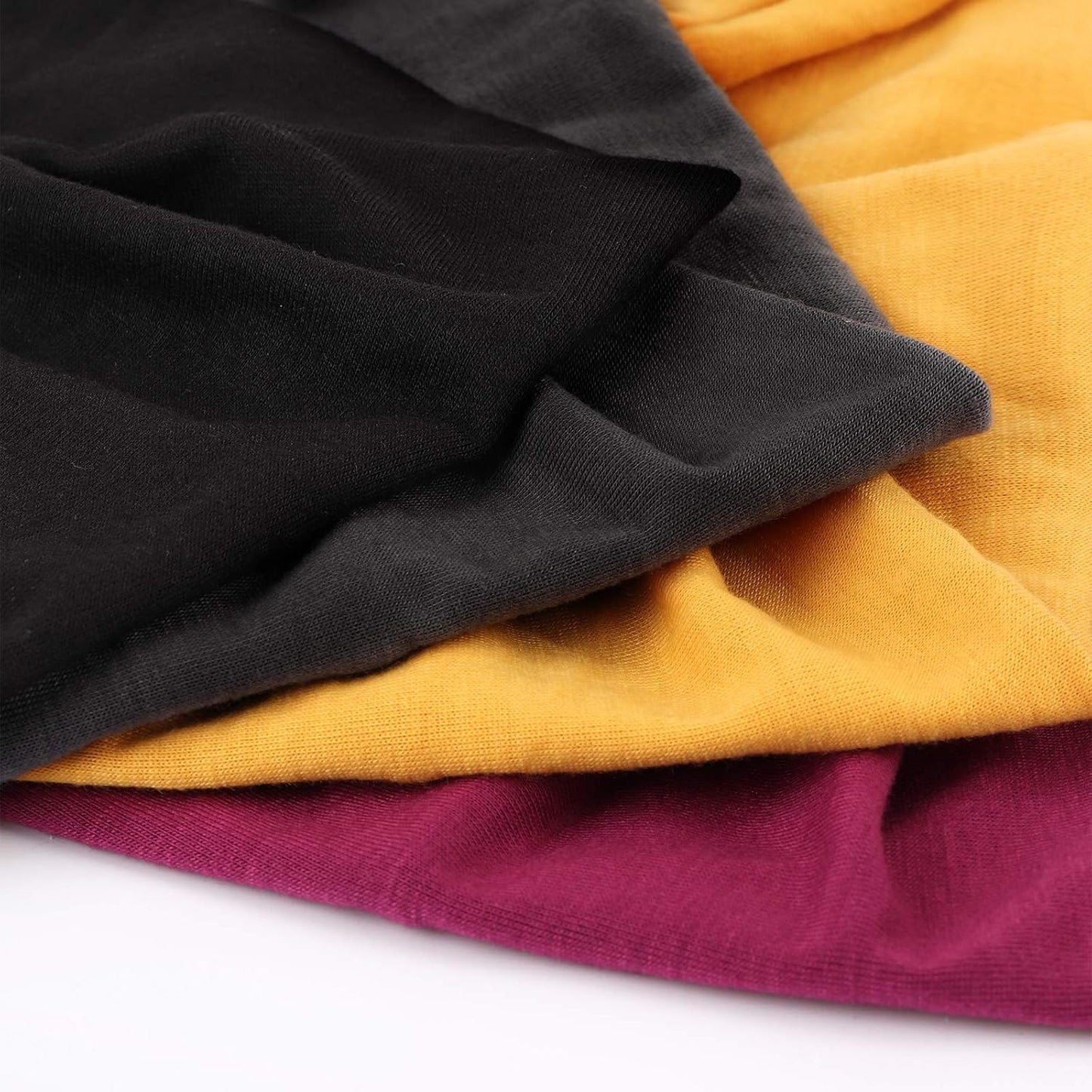 DRESHOW 4 Pack Turban Headbands for Women Wide Vintage Head Wraps Knotted Cute Hair Band Accessories