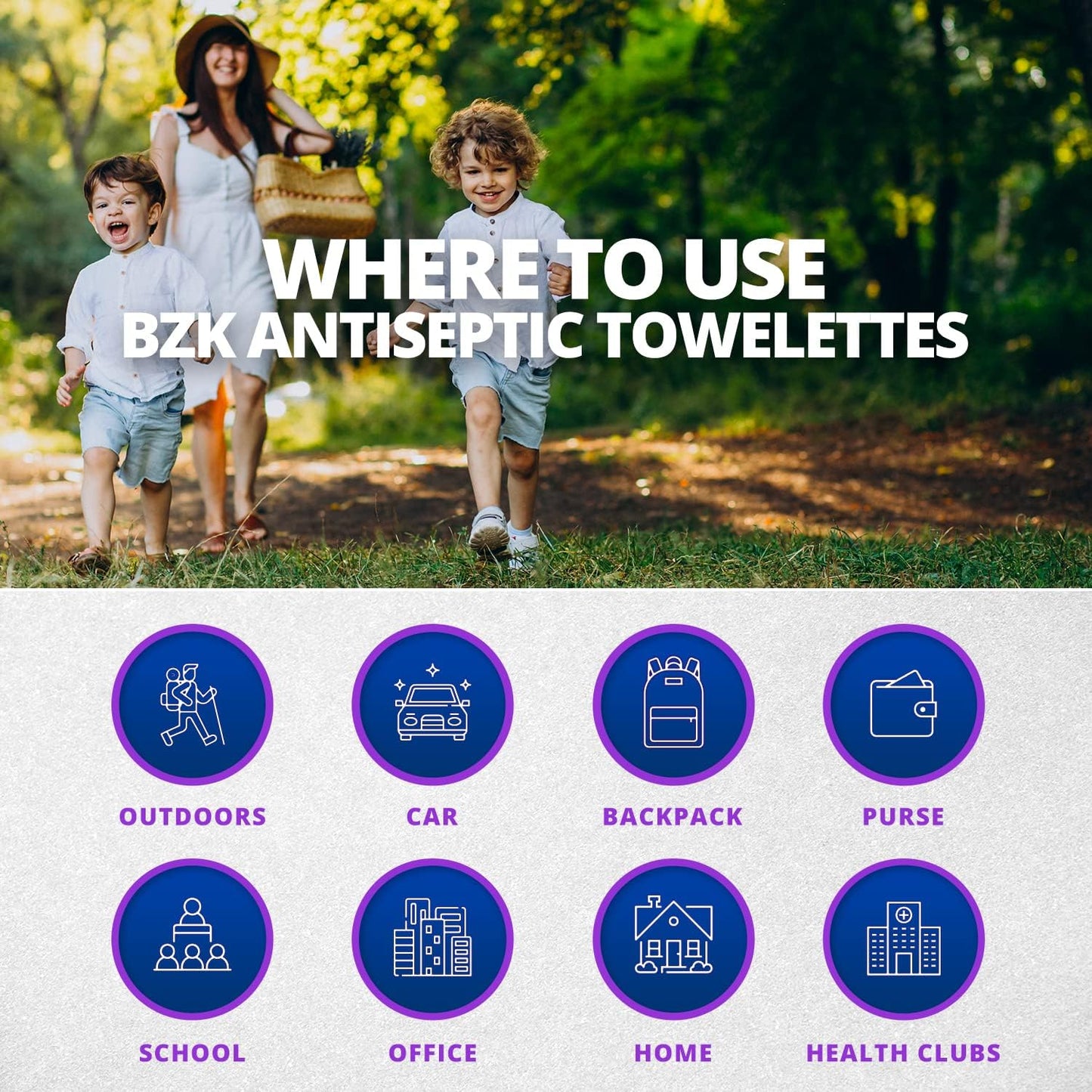 Benzalkonium Chloride Towelletes Hand Wipes – (Pack of 200) Chloride Swabs Individual BZK Single-Use Packets by MEDca 5"x6"