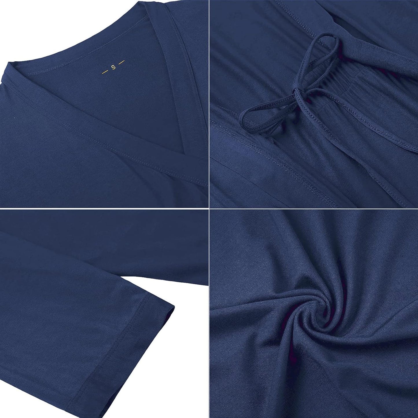 Samring Women's Lightweight Robe Soft Kimono Robes Short Bathrobe for Women Sleepwear