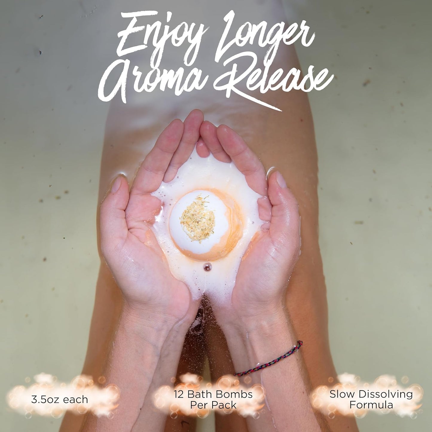 EvolutionUSA Inspire Bath Bombs for Women, 12 Gorgerous Flower Bath Bombs Topped with Dried Flowers, Luxurious Mother's Day Gift Set, Brithday Gift, Easter Gift or for Creating Lush Self Care Moment