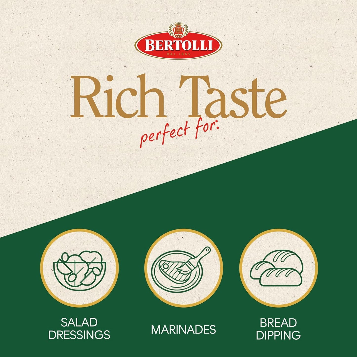 Bertolli Extra Virgin Olive Oil, Rich Taste, 16.9 fl oz