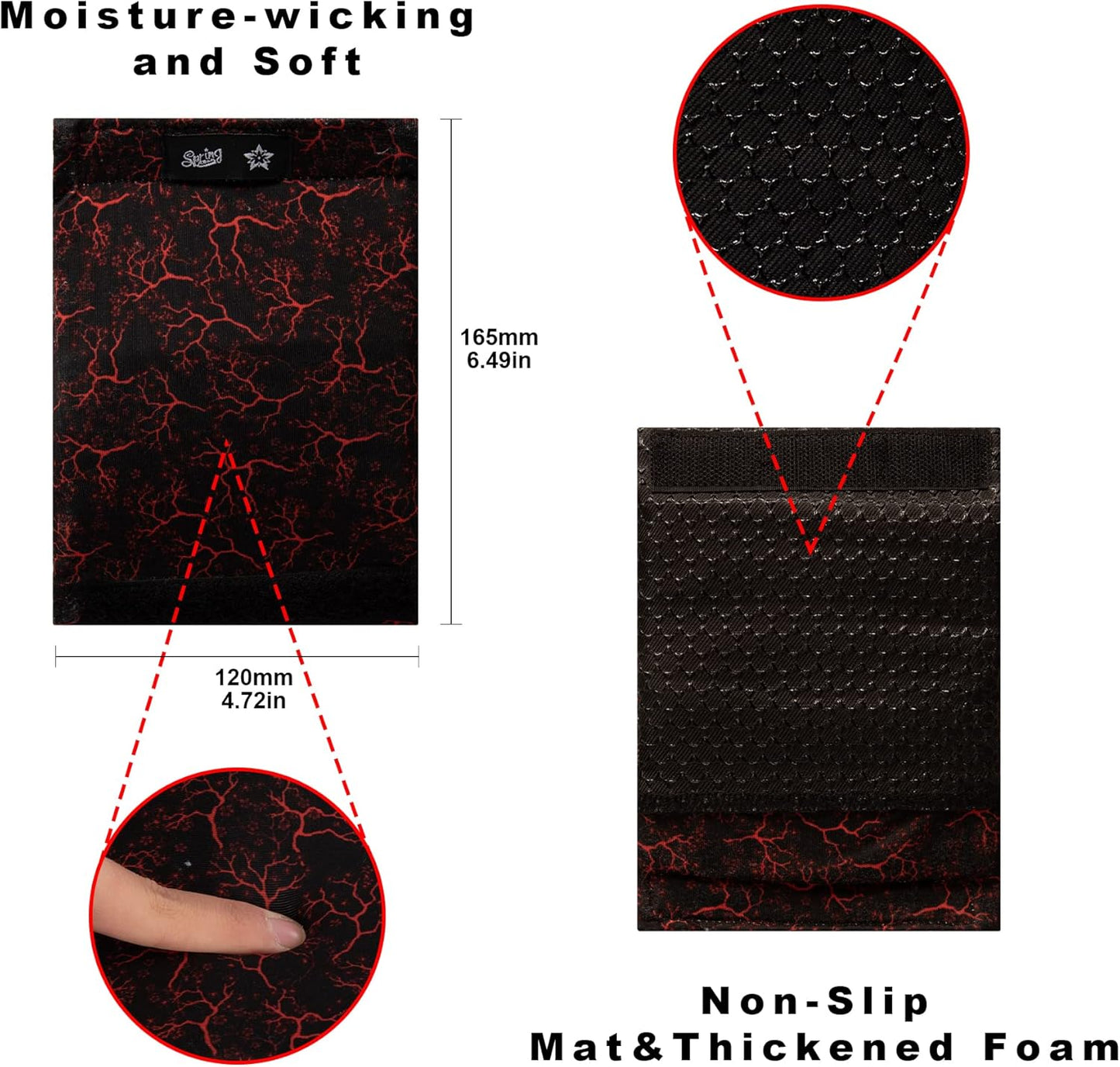 Universal Walker Hand Grip Padded Covers Non-Slip Cushion Foam for Folding Wheelchair Rollator Crutch Handle Pads 2-Pack