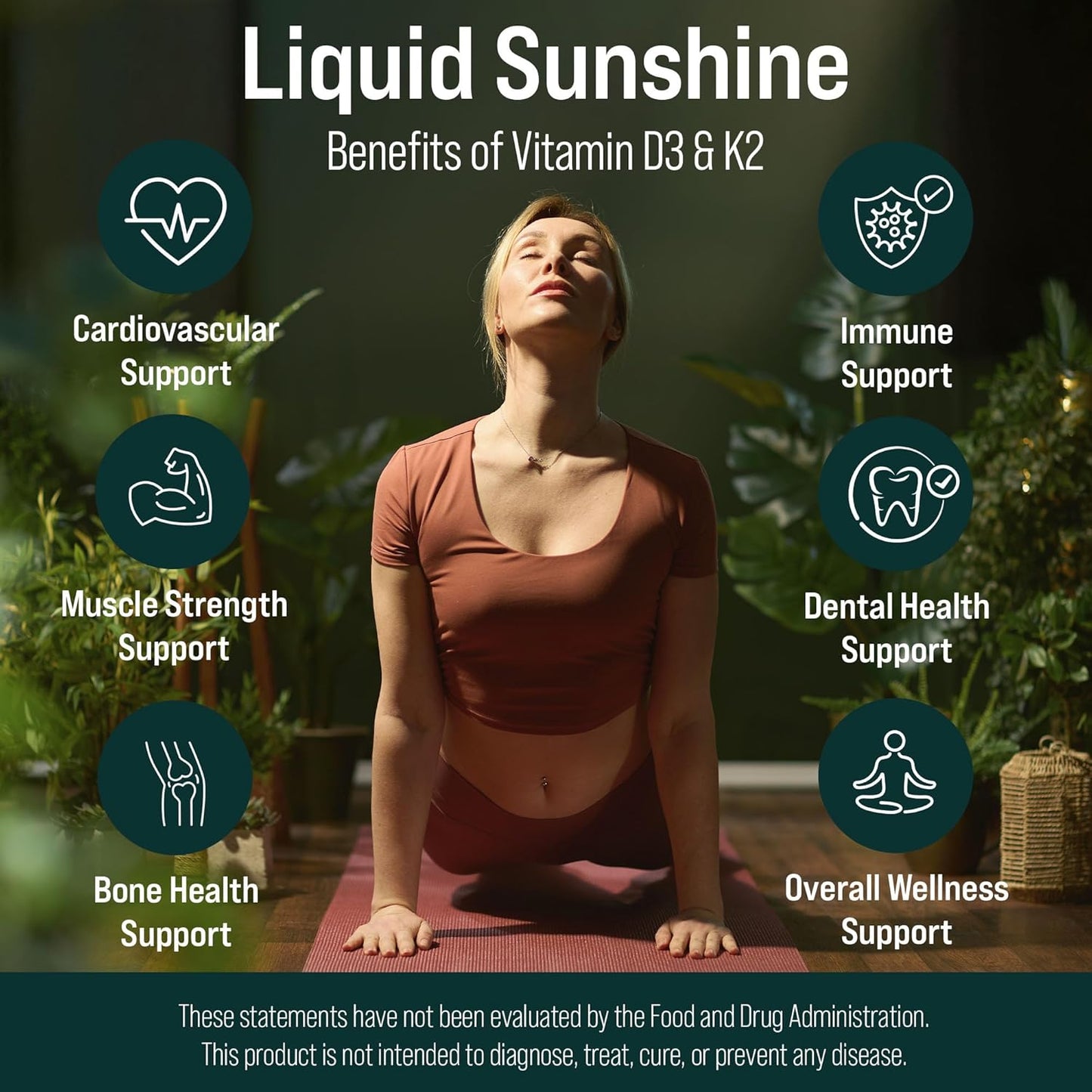 Natural Force Pure Vitamin D – Liquid D3 & K2 with Coconut MCT –1,000 IU, Immunity & Nutrient Absorption Booster- Vegan - Orange Cream, 16 fl oz