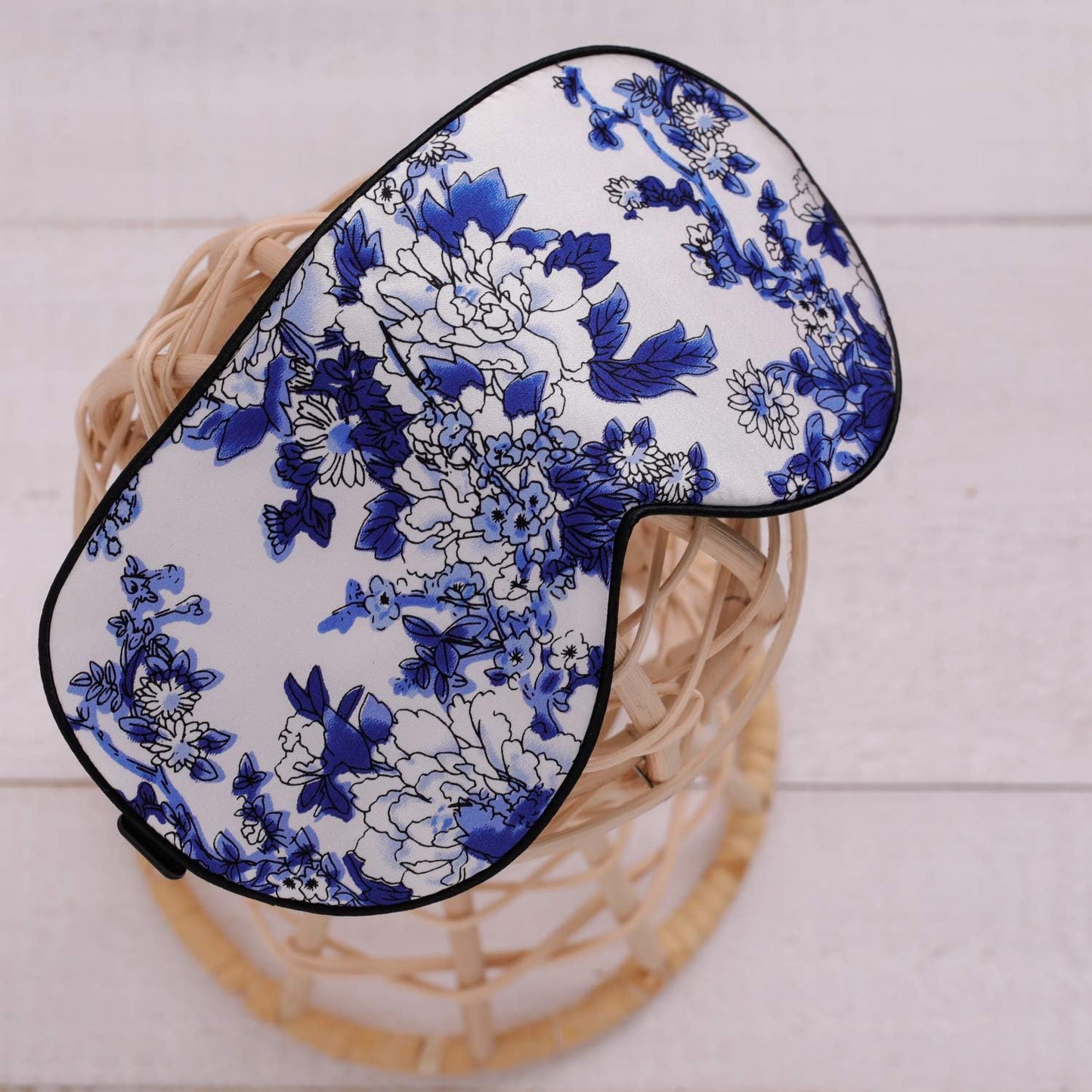 MAXFEEL Feel 100% Pure Silk Eye Mask - Sleep Eye Cover in Floral Colors (#39)