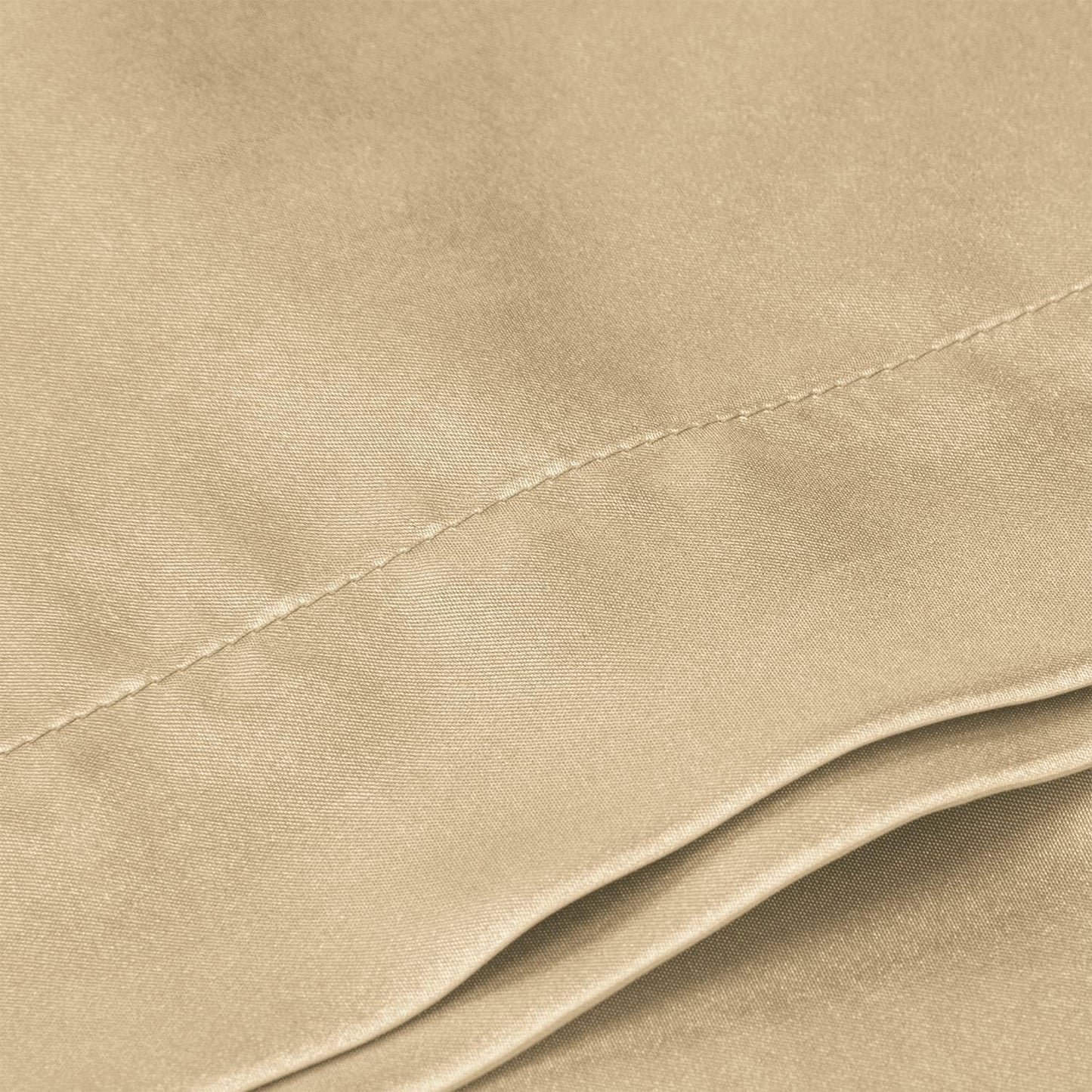 BEDELITE Satin Body Pillow Cover, Super Soft and Cooling Body Pillow Pillowcase for Hair and Skin, Breathable Silky Full Long Pillowcase Cover(20"x54", Champagne)