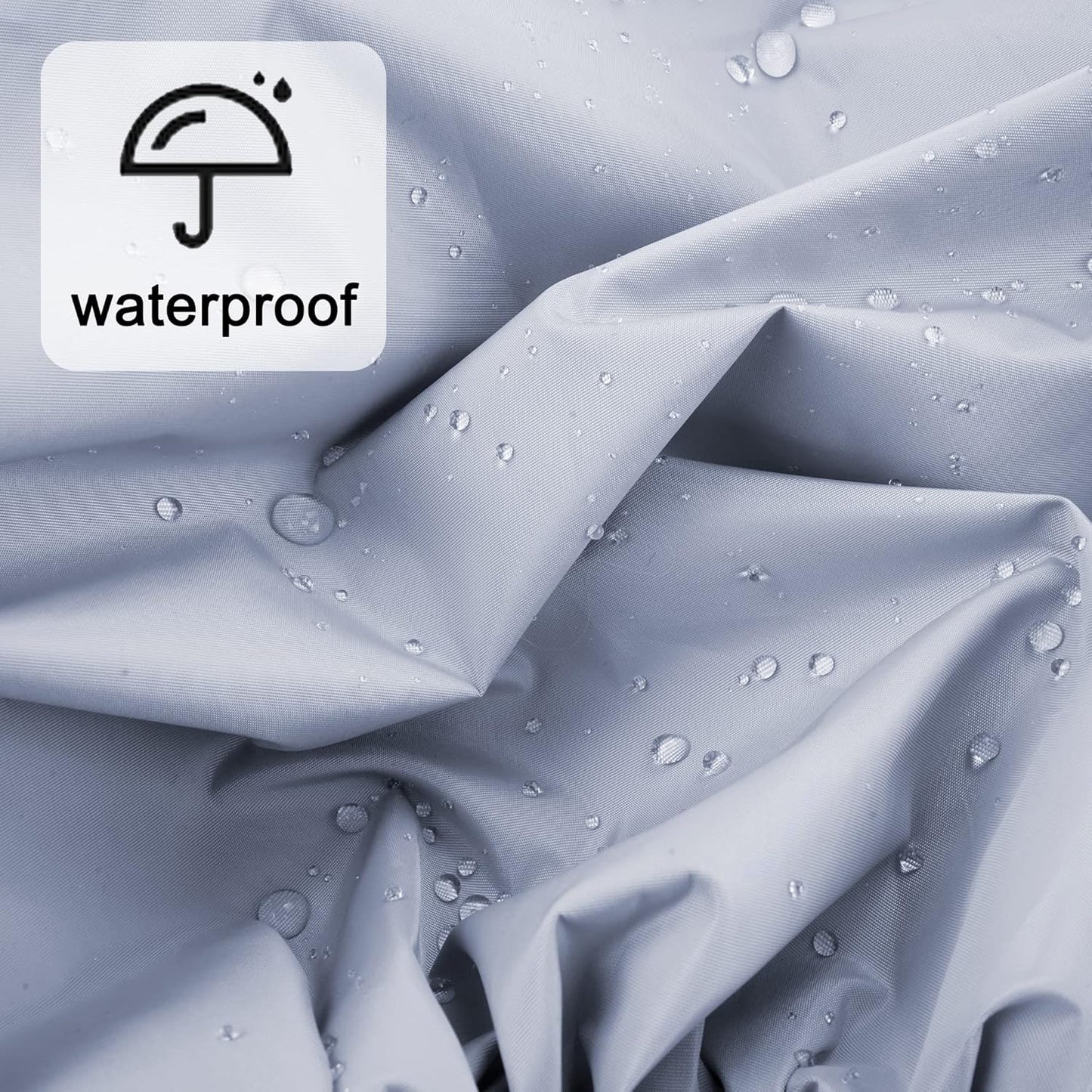 Reusable Shower Cap for Women, Large Waterproof Shower Essentials Bonnet Washable Elastic Band Bath Hair Wrap Hat for Long Hair, Braids(Gray)