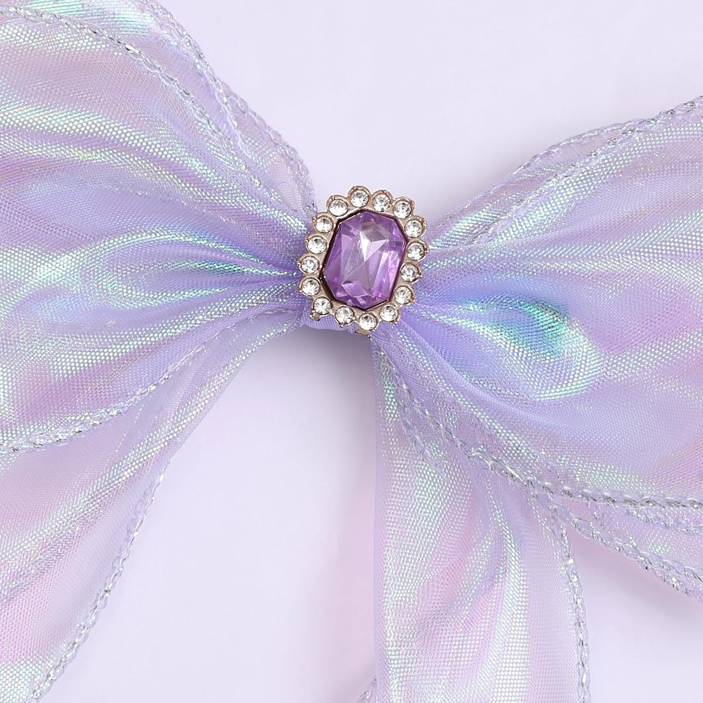 Elegant Hair Bow Set Sweet Styles with Crystal and Pearl Accents Fashion Hair Clips for Girls (White/Pink/Lavender)