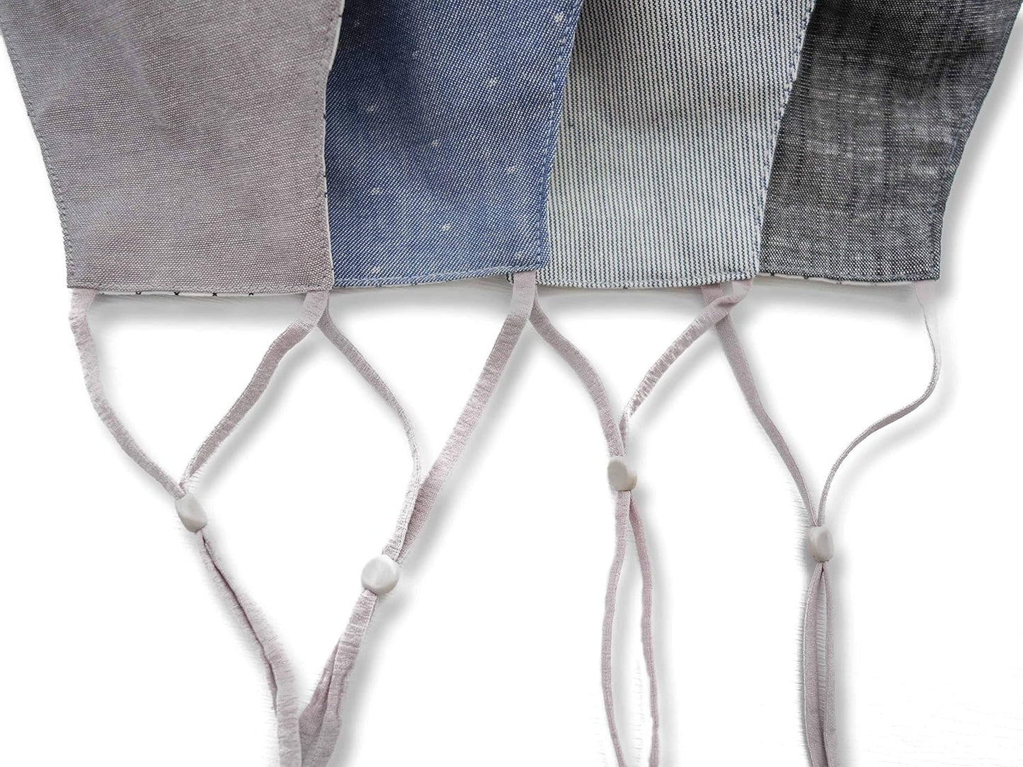 HOPE LOVE SHINE Face Mask Adjustable Filter Pocket Reusable Breathable Washable Cloth Mask Face Masks for Women Men - 4 Pack