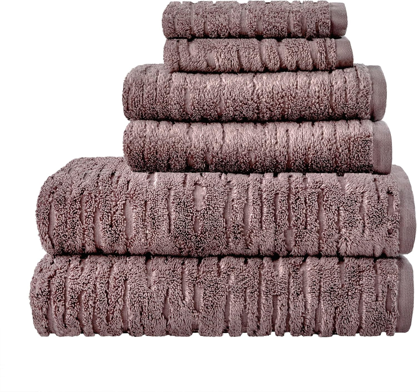 SKL Home CloudSoft Cotton Luxury 2-Piece Hand Towel Set, Soft Plum