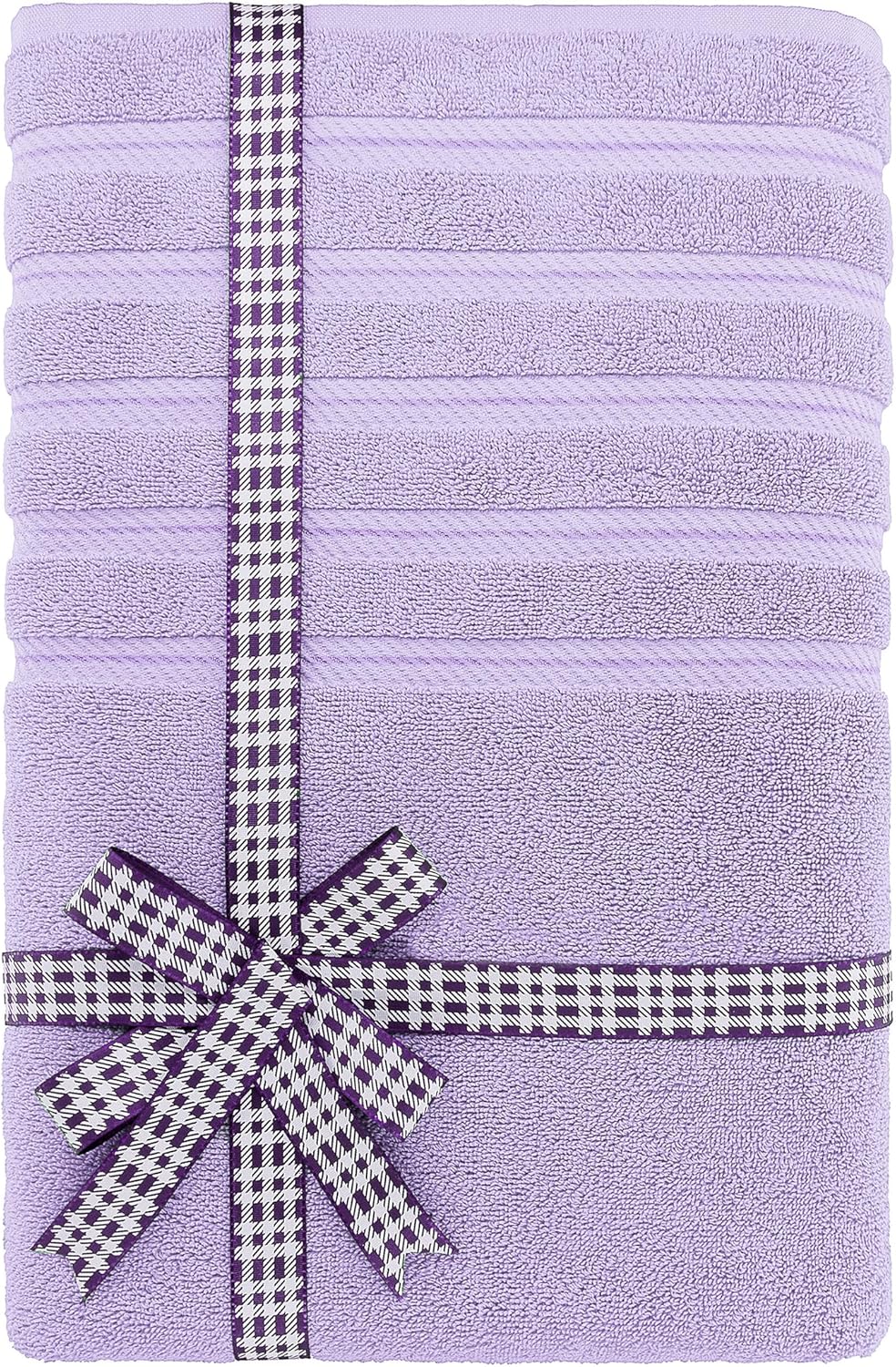 American Soft Linen 35x70 Jumbo Large Bath Towels, 600 GSM 100% Cotton Turkish Bath Sheet, Oversized Luxury Bath Towels for Bathroom Beach and Pool, Lilac