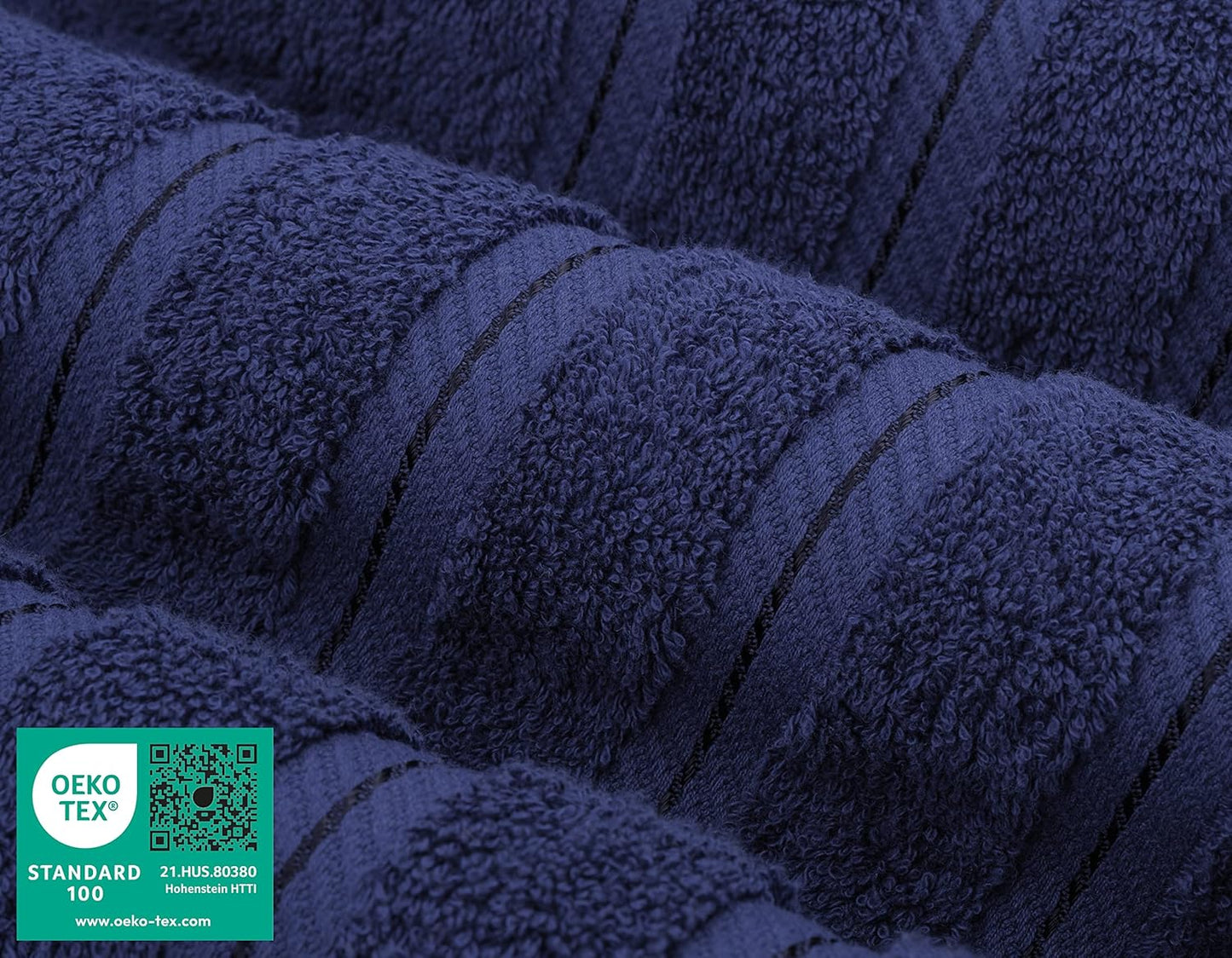 American Soft Linen 35x70 Jumbo Large Bath Towels, 600 GSM 100% Cotton Turkish Bath Sheet, Oversized Luxury Bath Towels for Bathroom Beach and Pool, Navy Blue