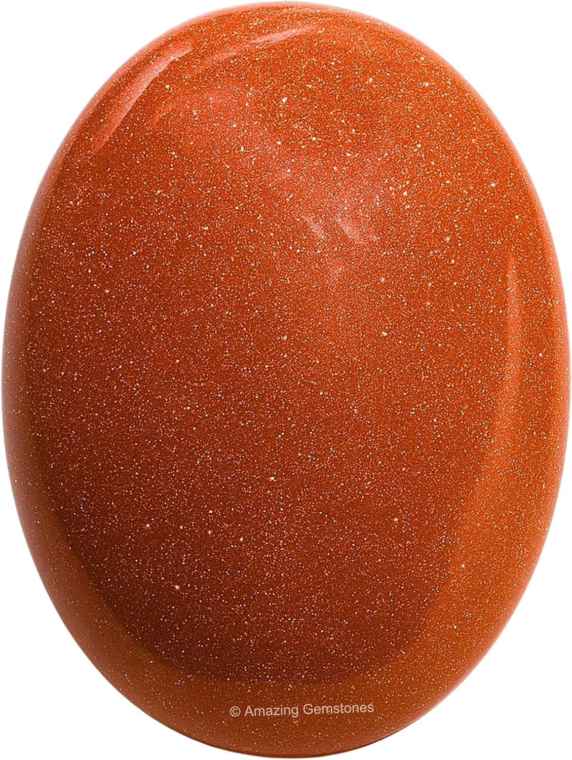 Amazing Gemstone Red Goldstone Crystals and Healing Stones - Large Palm Stone Crystals Piedra - Crystal for Good Luck, Balanced Positive Energy, Meditation - Unique Stocking Stuffers Gifts for Women