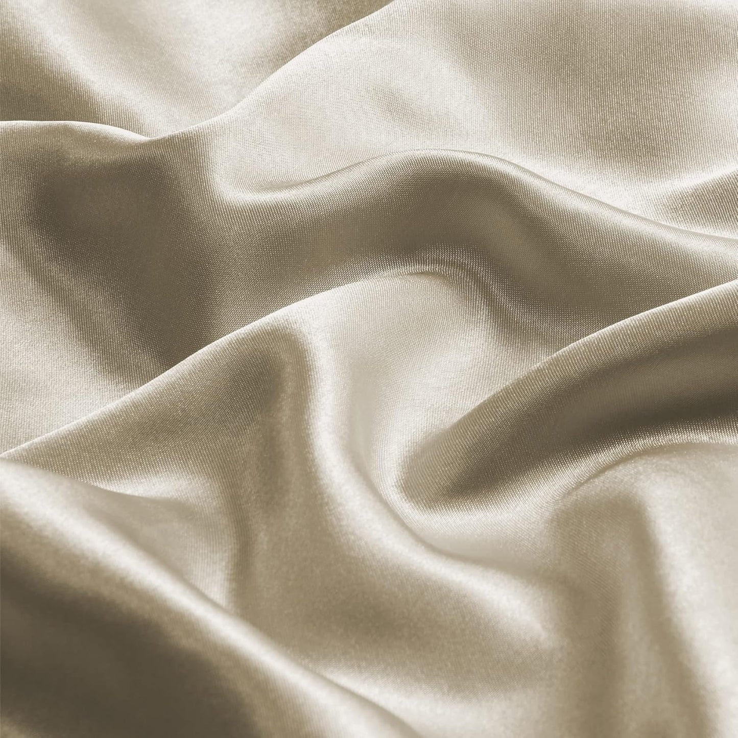 BEDELITE Satin Body Pillow Cover, Super Soft and Cooling Body Pillow Pillowcase for Hair and Skin, Breathable Silky Full Long Pillowcase Cover(20"x54", Taupe)