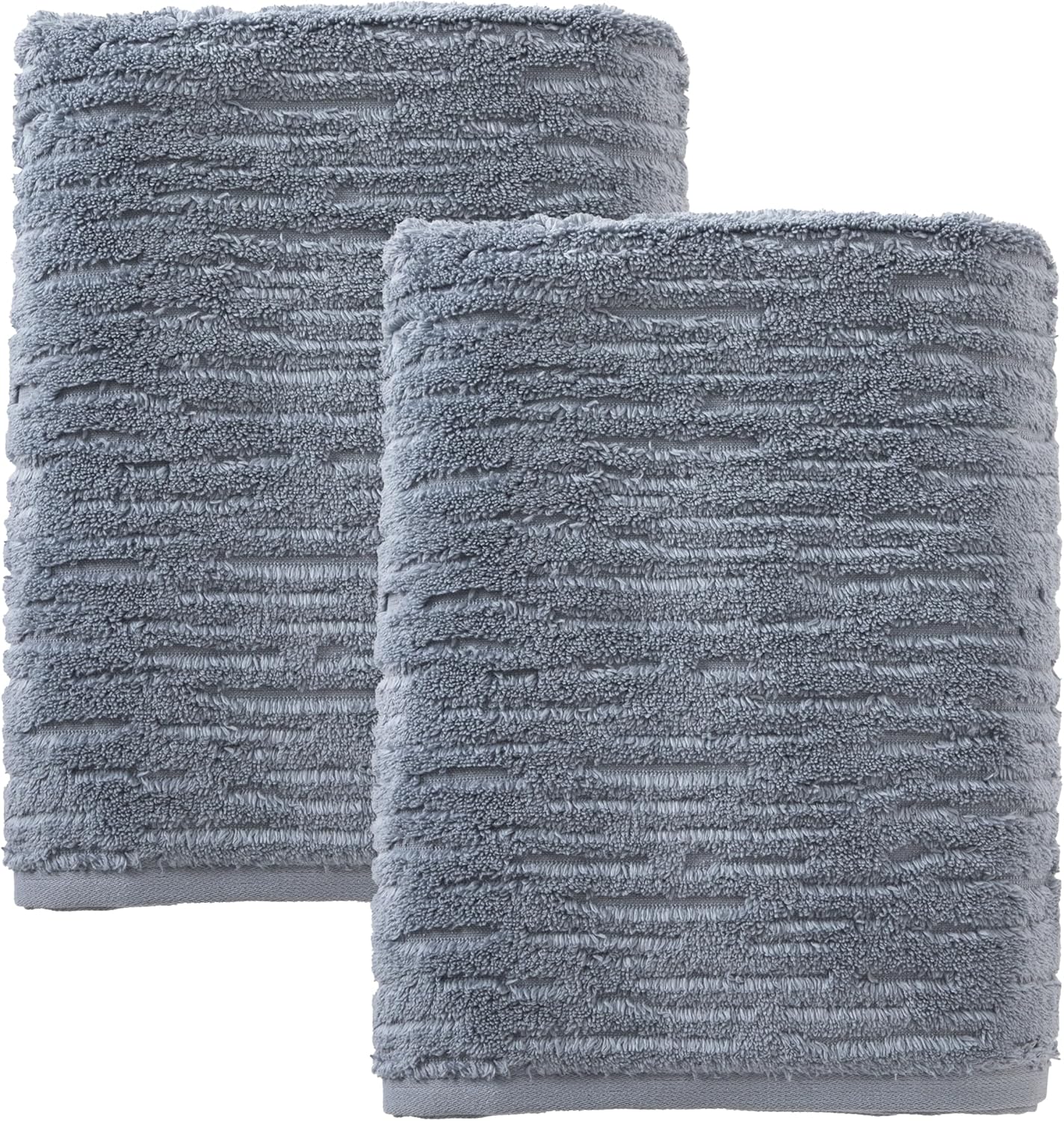 SKL Home CloudSoft Cotton Luxury 6-Piece Towel Set, Smoke Blue