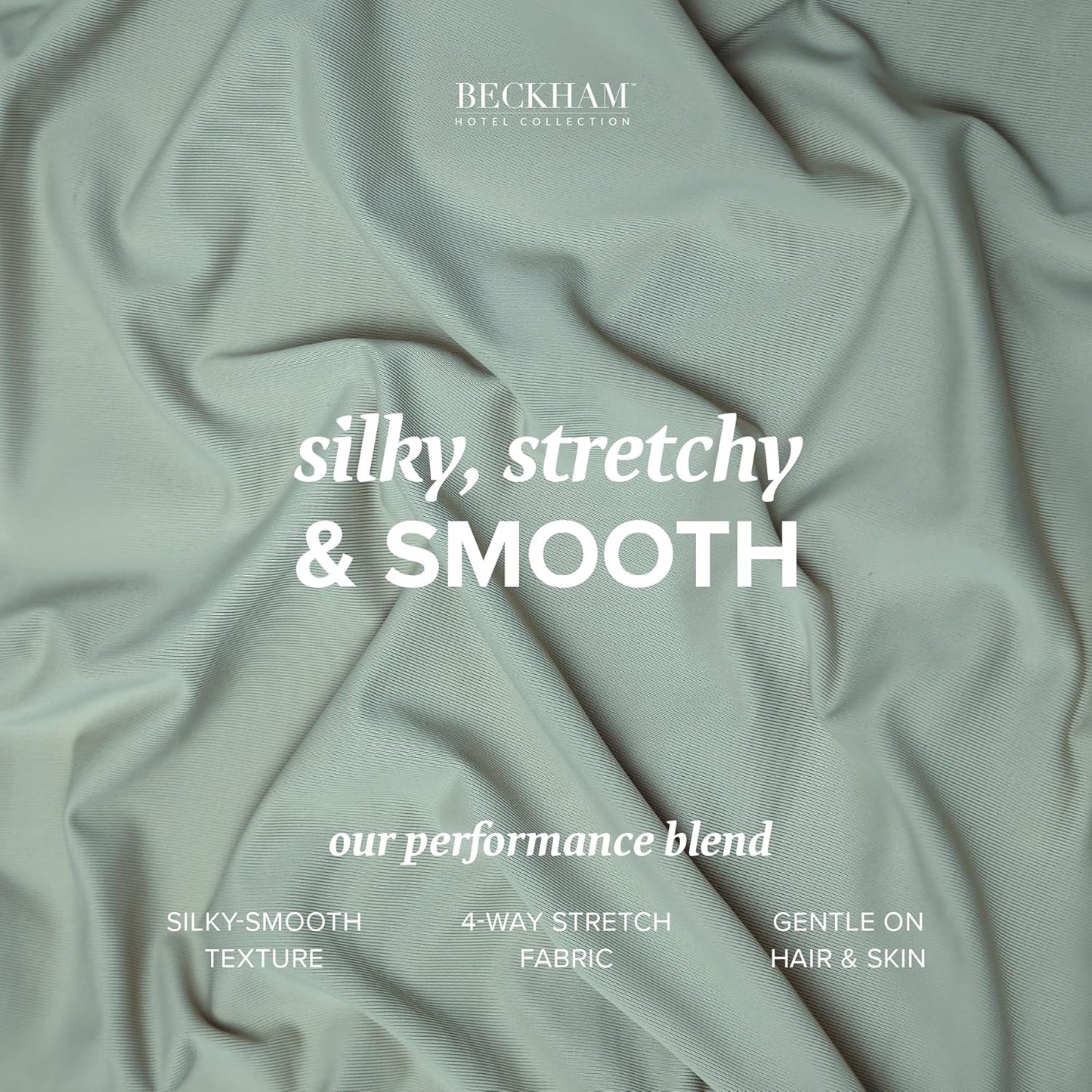 Beckham Hotel Collection Cooling Pillowcases for Hot Sleepers, Standard/Queen Size Set of 2, Cool Bedding, Envelop Closure, Silky Soft, Breathable, Moisture-Wicking, Gray