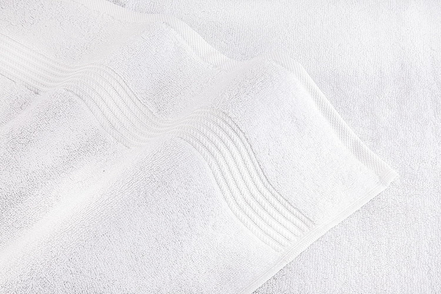 American Veteran Towel, Hand Towels for Bathroom Set of 4, 100% Cotton Turkish Hand Towel Sets, Soft Hand Face Towels, White Hand Towels