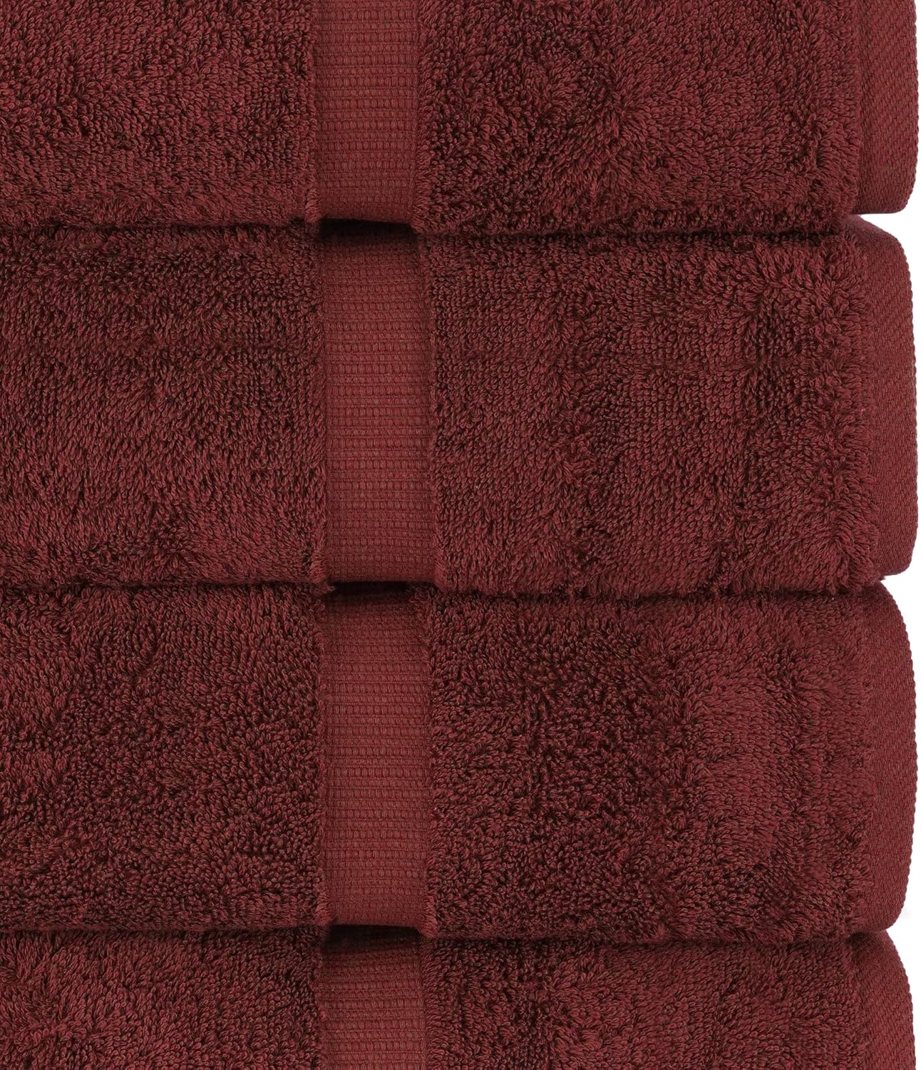Chakir Turkish Linens | Hotel & Spa Quality 100% Cotton Premium Turkish Towels | Soft & Absorbent (6-Piece Hand Towels, Cranberry)