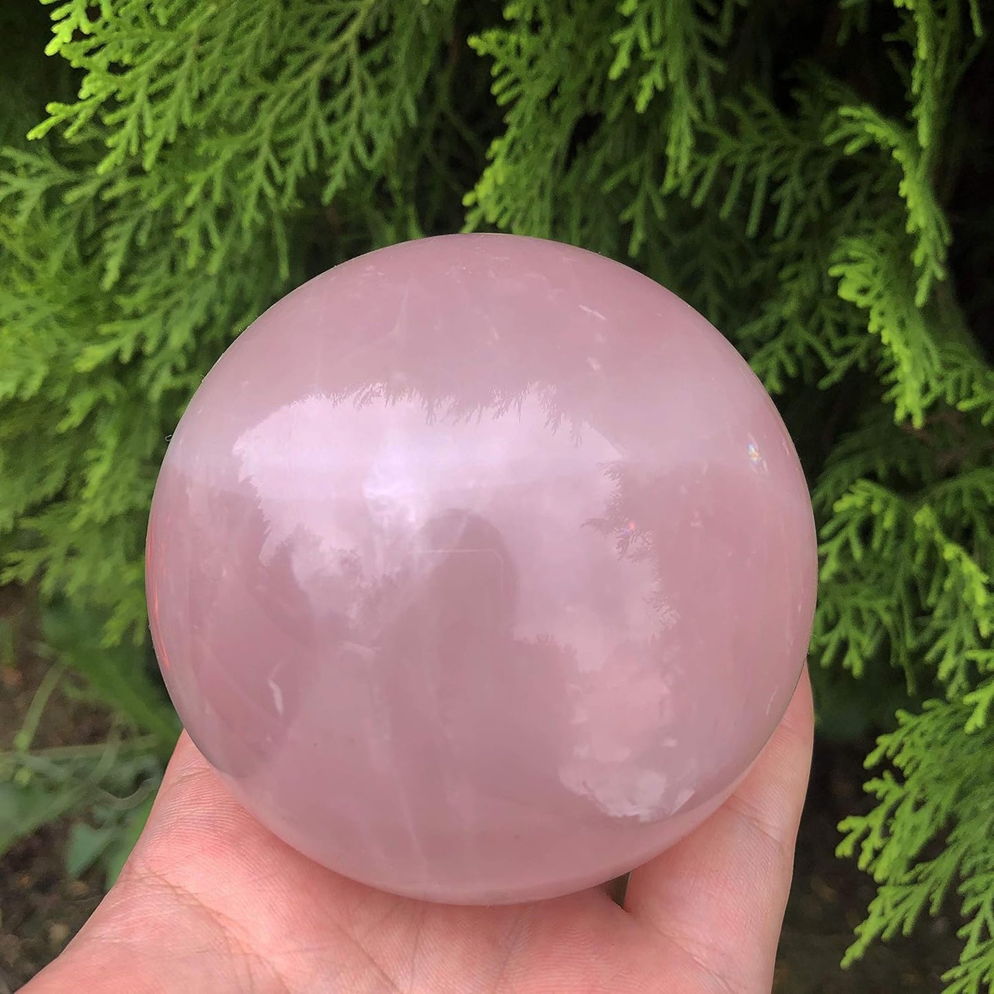 1.4" Rose Quartz Baoding Balls Small Pink Crystal Healing Stress Balls, Hand Balls for Hand Therapy, Stress Relief and Fingers and Wrist Exercise Balls with Carry Pouch (Box-Packed) M27