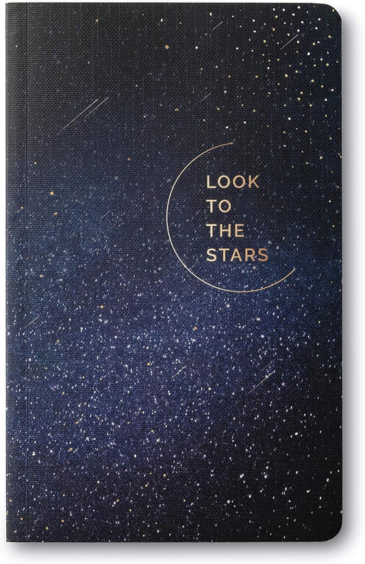 Compendium Softcover Journal - Look to the Stars – A Write Now Journal with 128 Lined Pages, 5”W x 8”H