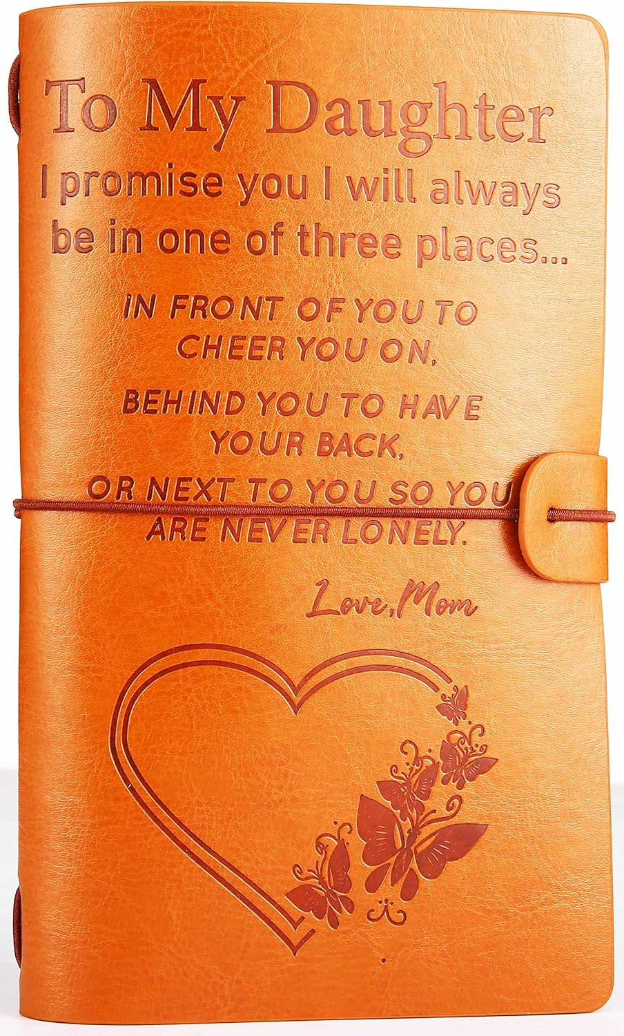 Daughter Journal Gift from Mom-Daughter Graduation Gift-Daughter Birthday Gift-Daughter Christmas Gift-Daughter Going Away Gift-Daughter Leaving Gift-Refillable Photo Diary Notebook Gift for Daughter