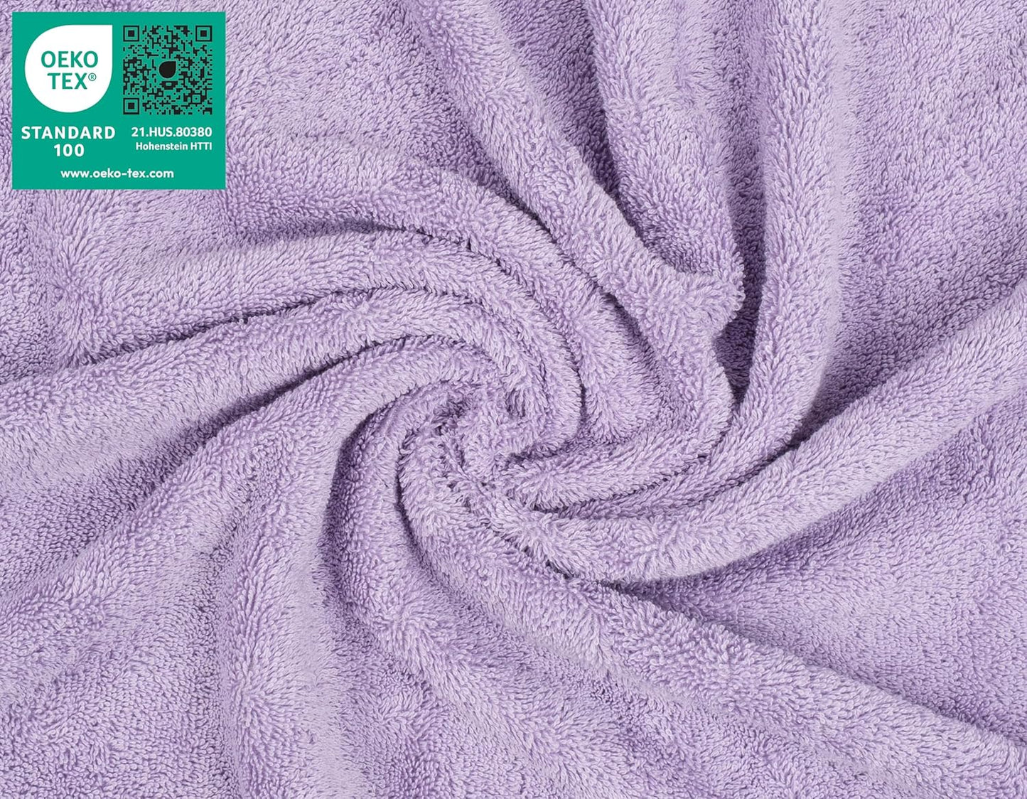 American Soft Linen Luxury Washcloths for Bathroom, 600 GSM 100% Cotton 4 Piece Turkish Wash Cloth Set, 13x13 in Soft Rags for Body and Face, Lilac Washcloths