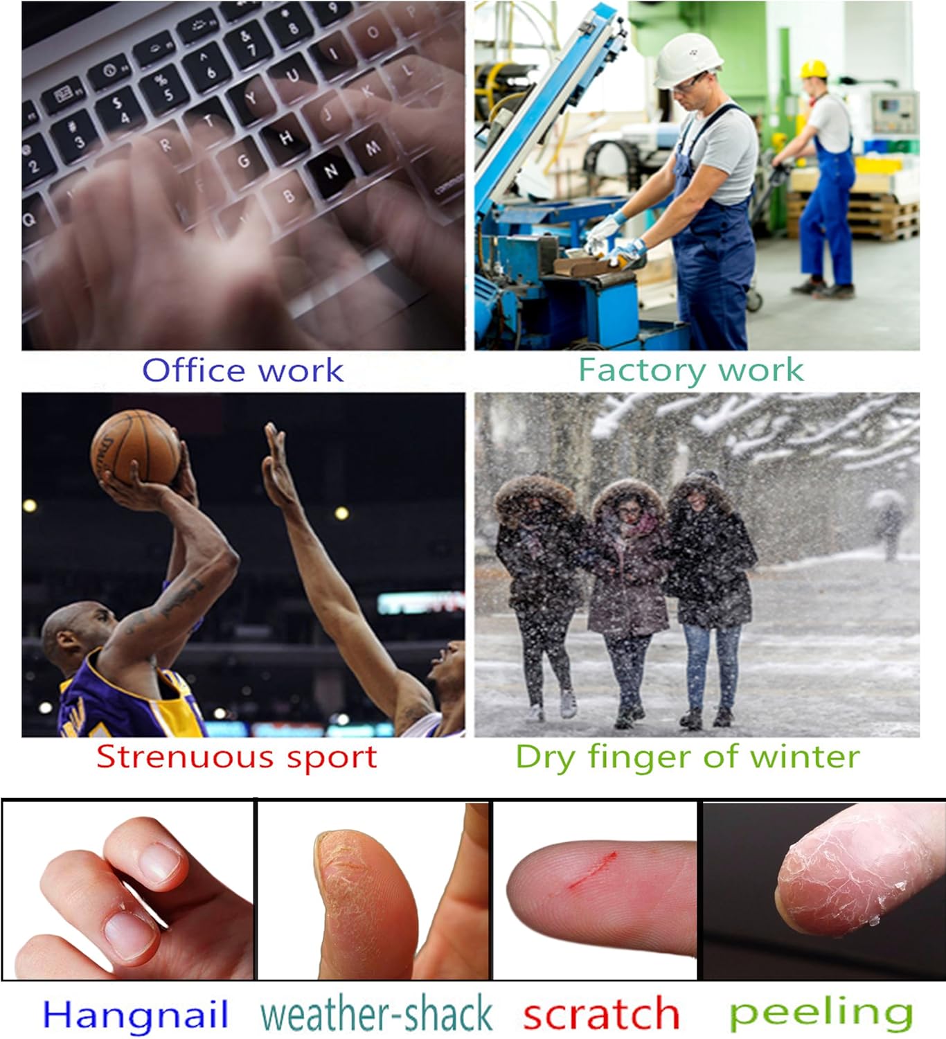 ERGOfoot 6 Pack Toe Caps Close Finger Toe Sleeve Tubes Toe Protectors Gel Rubbing Tube to Prevent Bunions, Hammertoes, Callus, Corn, Blisters(Diameter 1.5cm)