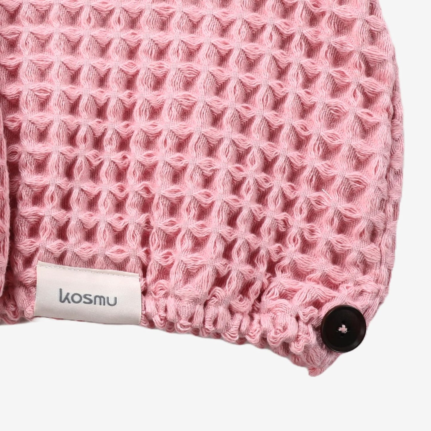 Hair Towel | 2 Pack, 100% Cotton Silk Hair-Drying Waffle Wrap Turban for Women, Ultra-Absorbent, Anti Frizz, Hair Damage Protection for Straight and Curly Hair (Sakura Pink, 2 Pack)