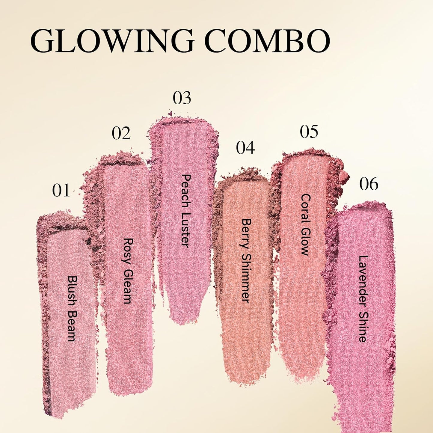 Luminous Blush Powder-Multi-Use Formula, Ultra-Fine & Smooth, Longer-Lasting Wear with Natural Luminous Glow (02#)