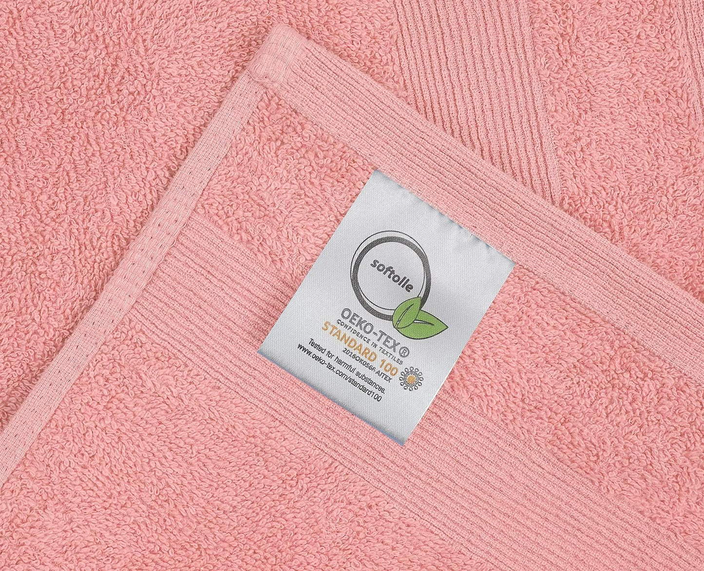 Premium Hand Towels Pack of 6 (16" x 30”) 100% Combed Ring Spun Cotton | Highly Absorbent Hand Towels Set | Ultra Soft for Home, Gym & Spa (Pink)