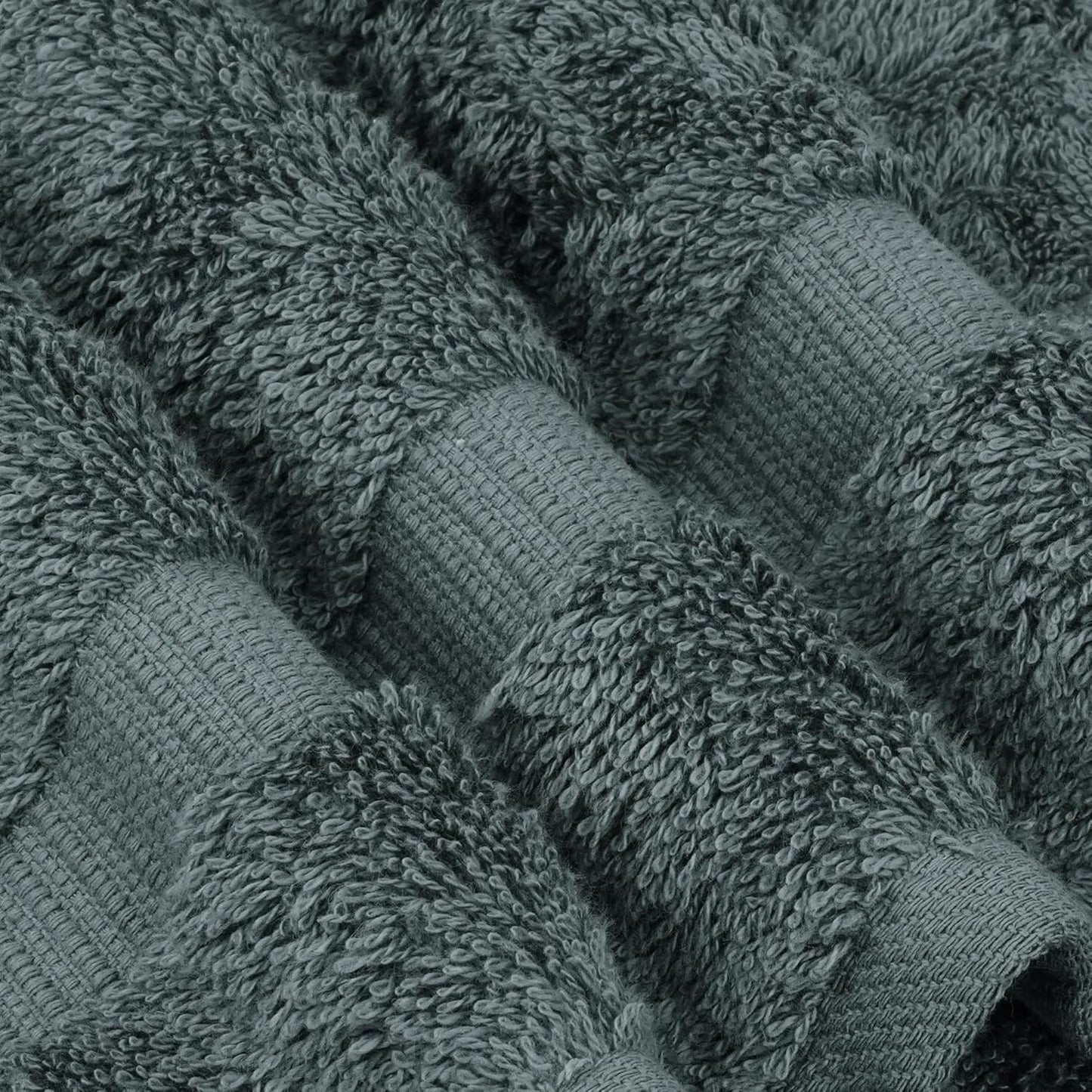 Chakir Turkish Linens | Hotel & Spa Quality 100% Cotton Premium Turkish Towels | Soft & Absorbent (4-Piece Washcloths, Dark Gray)