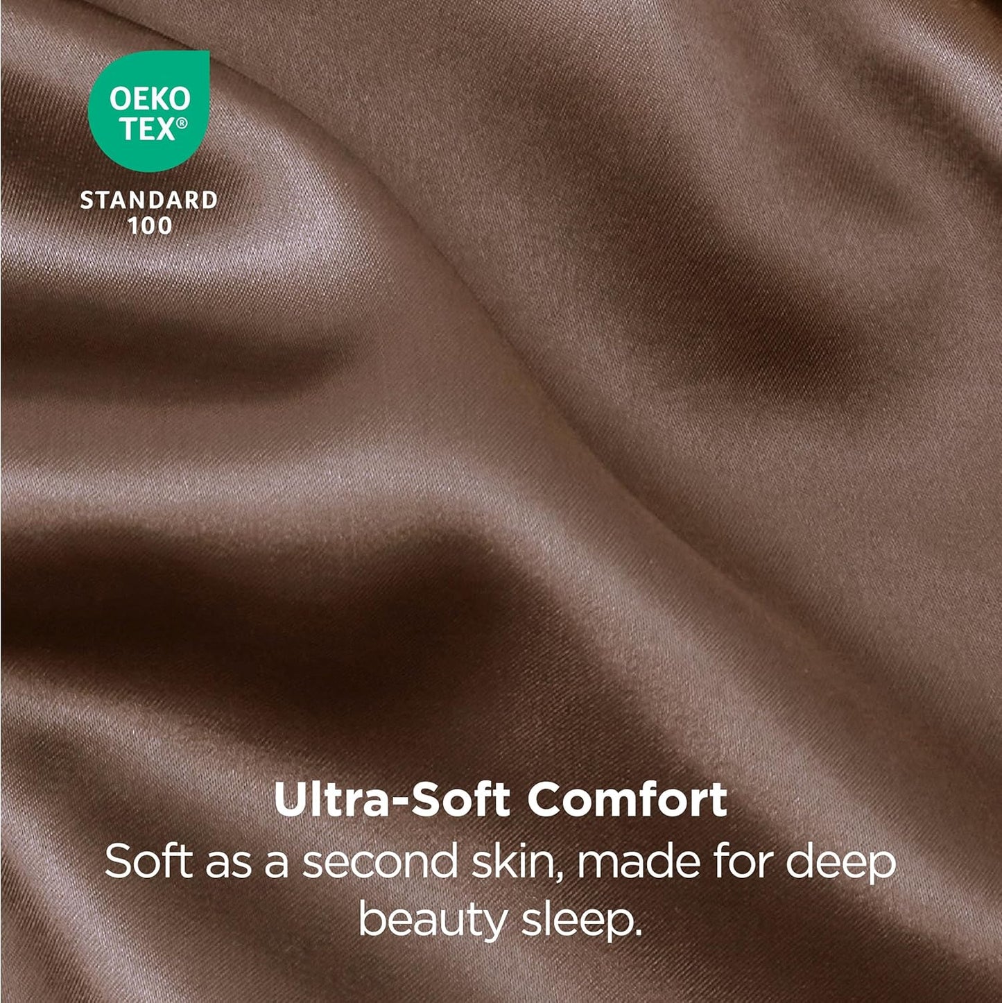 Bedsure Satin Pillowcases, Similar to Silk Pillow Cases Queen Size Set of 2, Pillow Case for Sleeping Women with Envelope Closure, Gifts for Women Men, Beaver Fur, 20x30 Inches, 2pcs