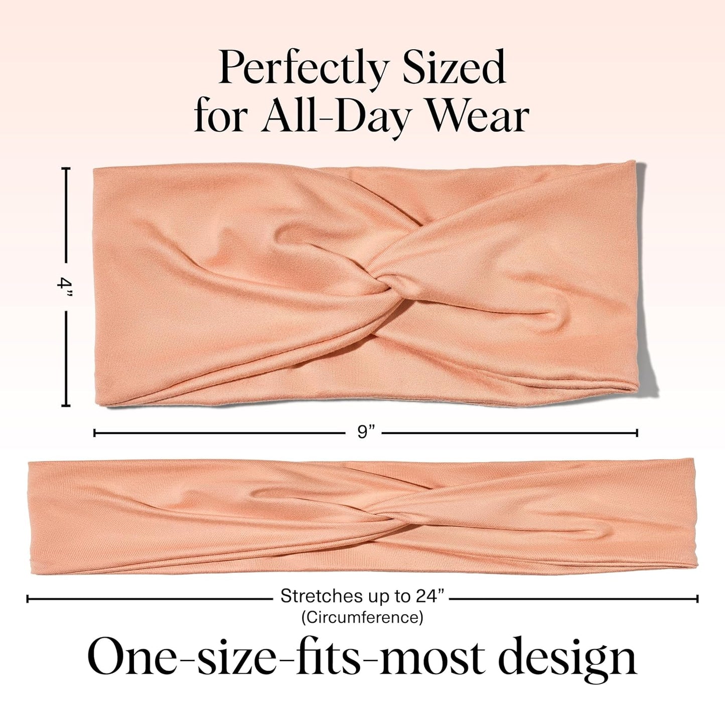 Kitsch Wide Headbands for Women - Fashion Sports Headband for Workout, Yoga, Gym, Running, Exercise | Stretchy Head Bands for Women’s Hair | Hair Accessories | Ideal Gifts for Women - Rosewood, 2pcs