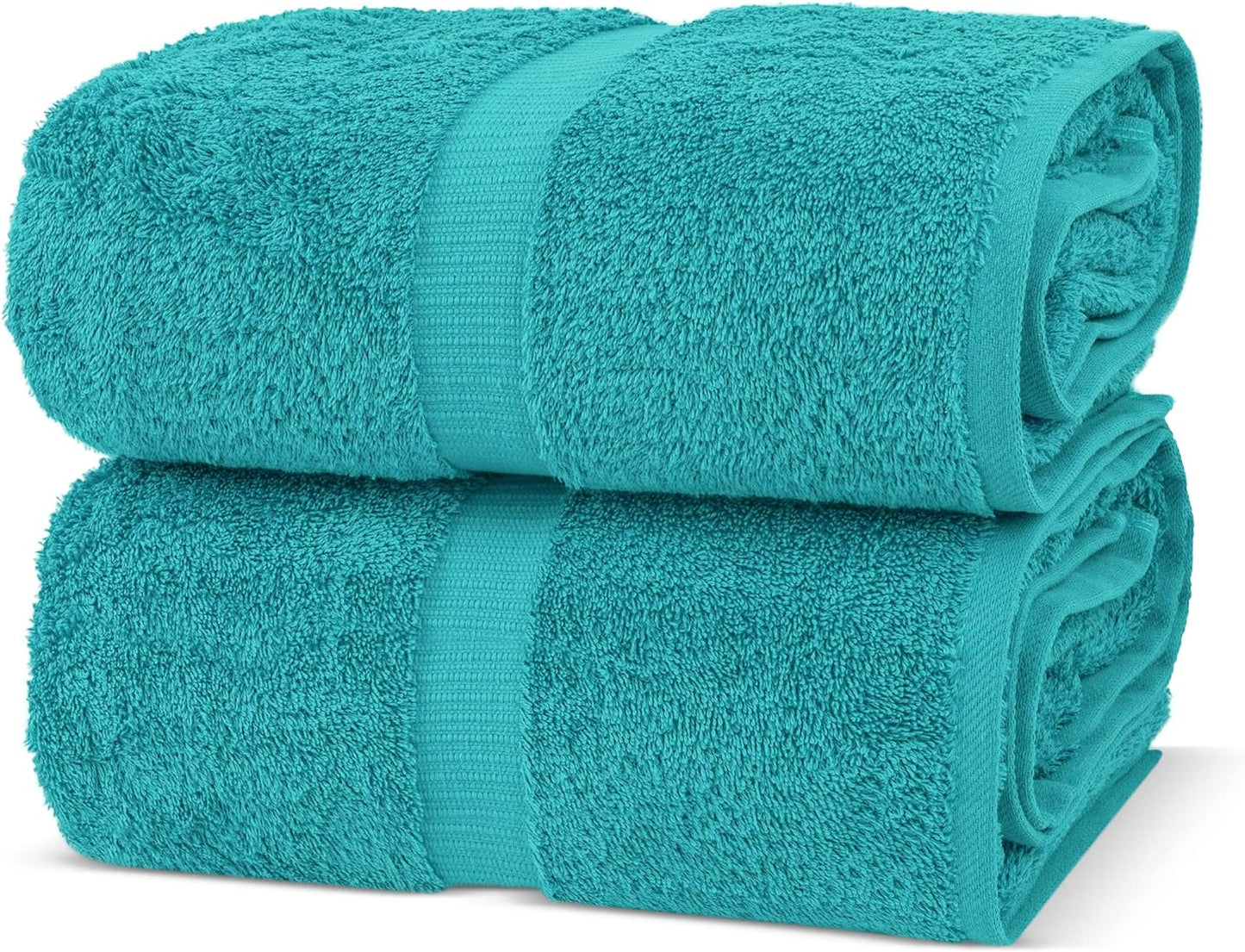 Chakir Turkish Linens, 100% Cotton Premium Quality Turkish Bath Sheets (35''x70'' Large Bath Sheet Towels - Aqua)