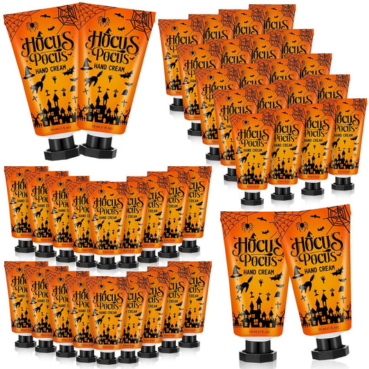 48 Sets Halloween Hand Cream Gifts Bulk Halloween Party Supplies Favors Hand Cream Travel Lotions Size Bulk with Ghost Spiderweb Skull for Birthday Christmas Holiday Party Guest Gifts