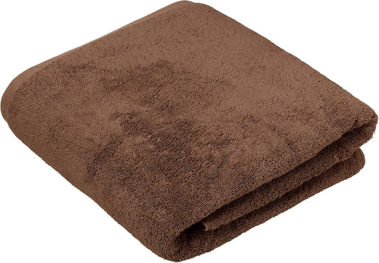 SALBAKOS 100% Turkish Cotton Jumbo Bath Sheet Towel Oversized 40x80 inch | Premium Hotel & Spa Quality, Soft, Absorbent, XL Bath Towels | Made in Turkey (Pack of 1, Chocolate, Jumbo Bath Sheet)
