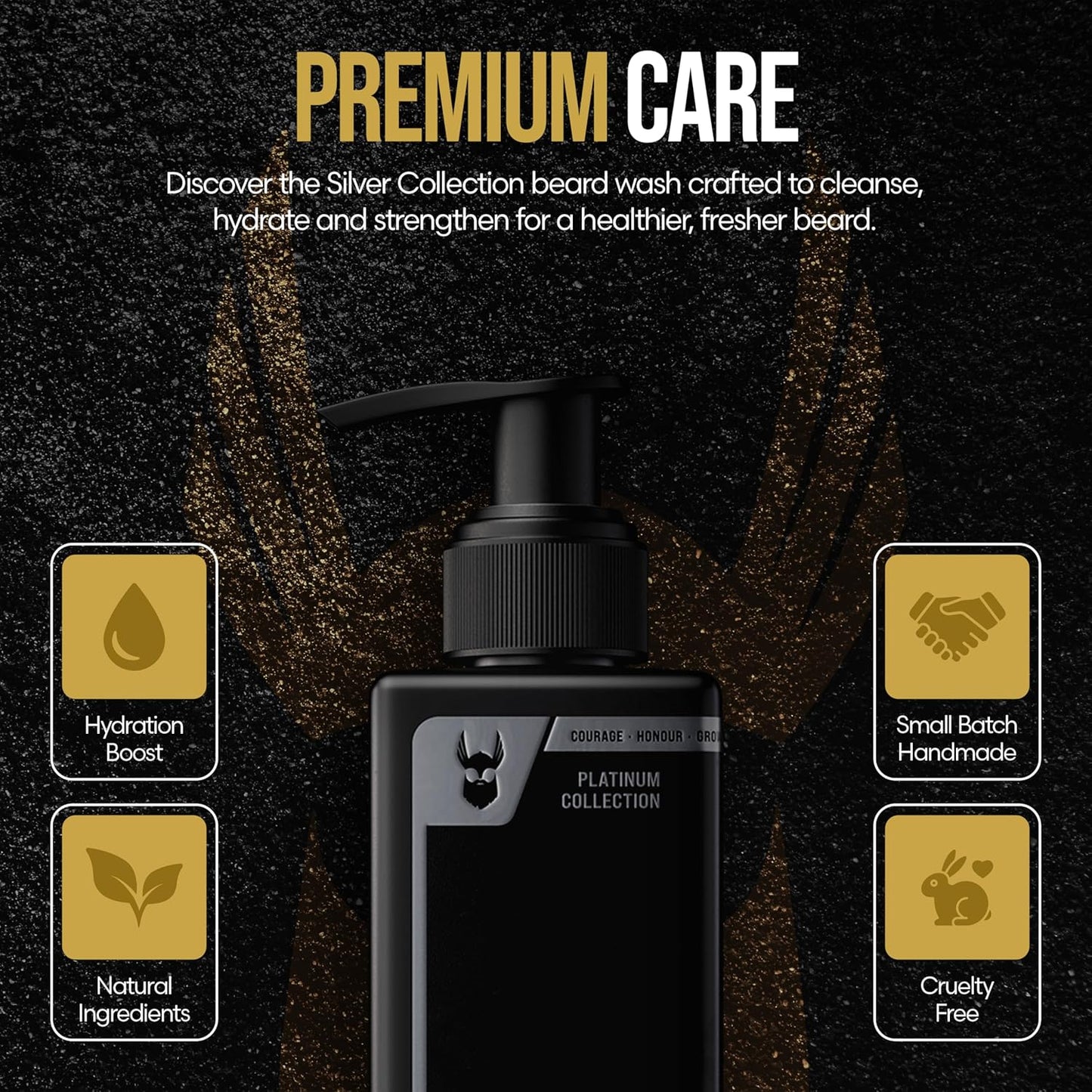 The Beard Struggle - Radiance Beard Wash & Conditioner Bundle for Men - Platinum Collection - Pack of 2, Surtr's Fury - Nourish, Cleanse, Softens, & Strengthens Beard