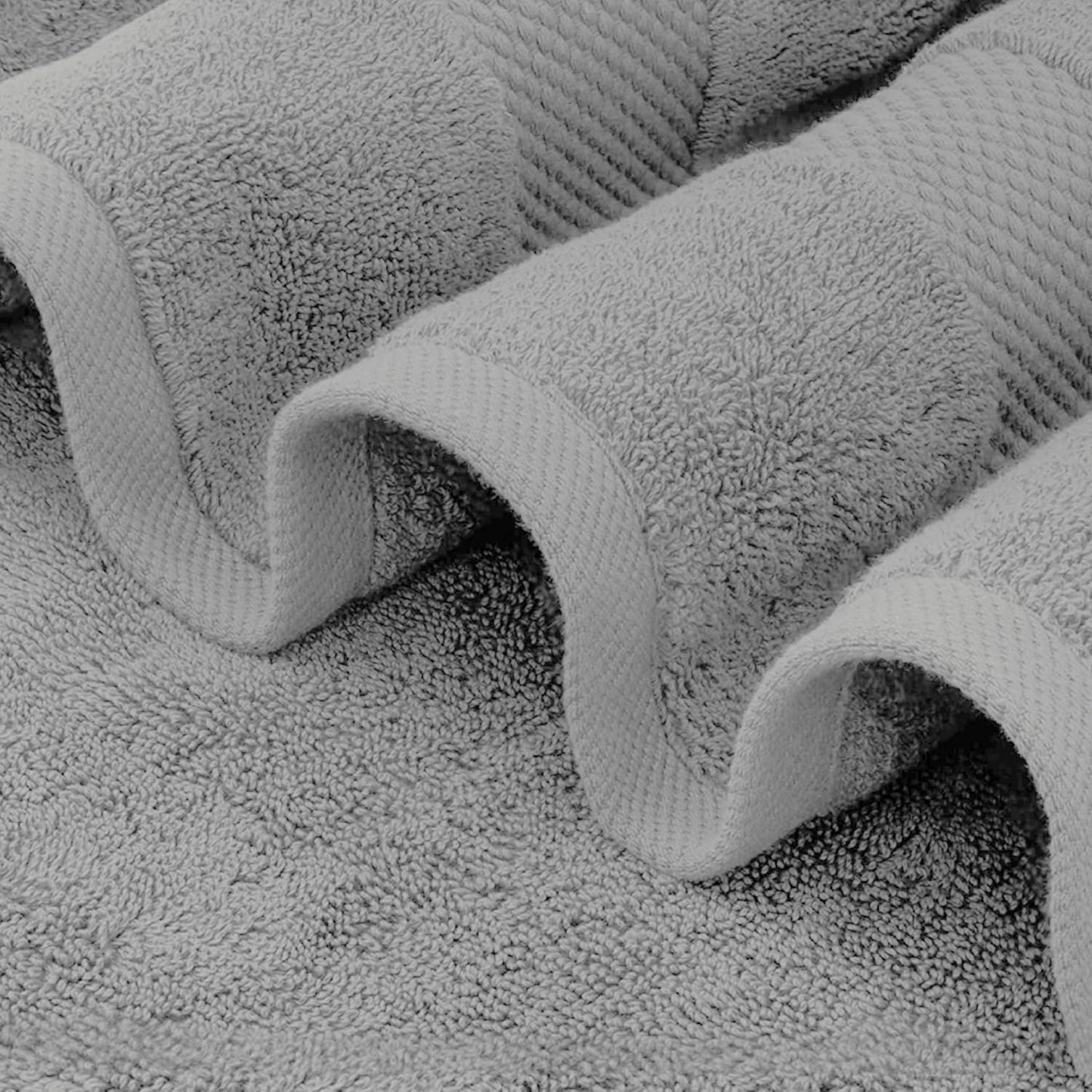 Delara 100% Organic Cotton Towels 650 GSM Plush Feather Touch Quick Dry Hand Towel, Pack of 6 GOTS Certified, Oeko-Tex Green Certified, Organic Cotton Hand Towel, 20"X30"