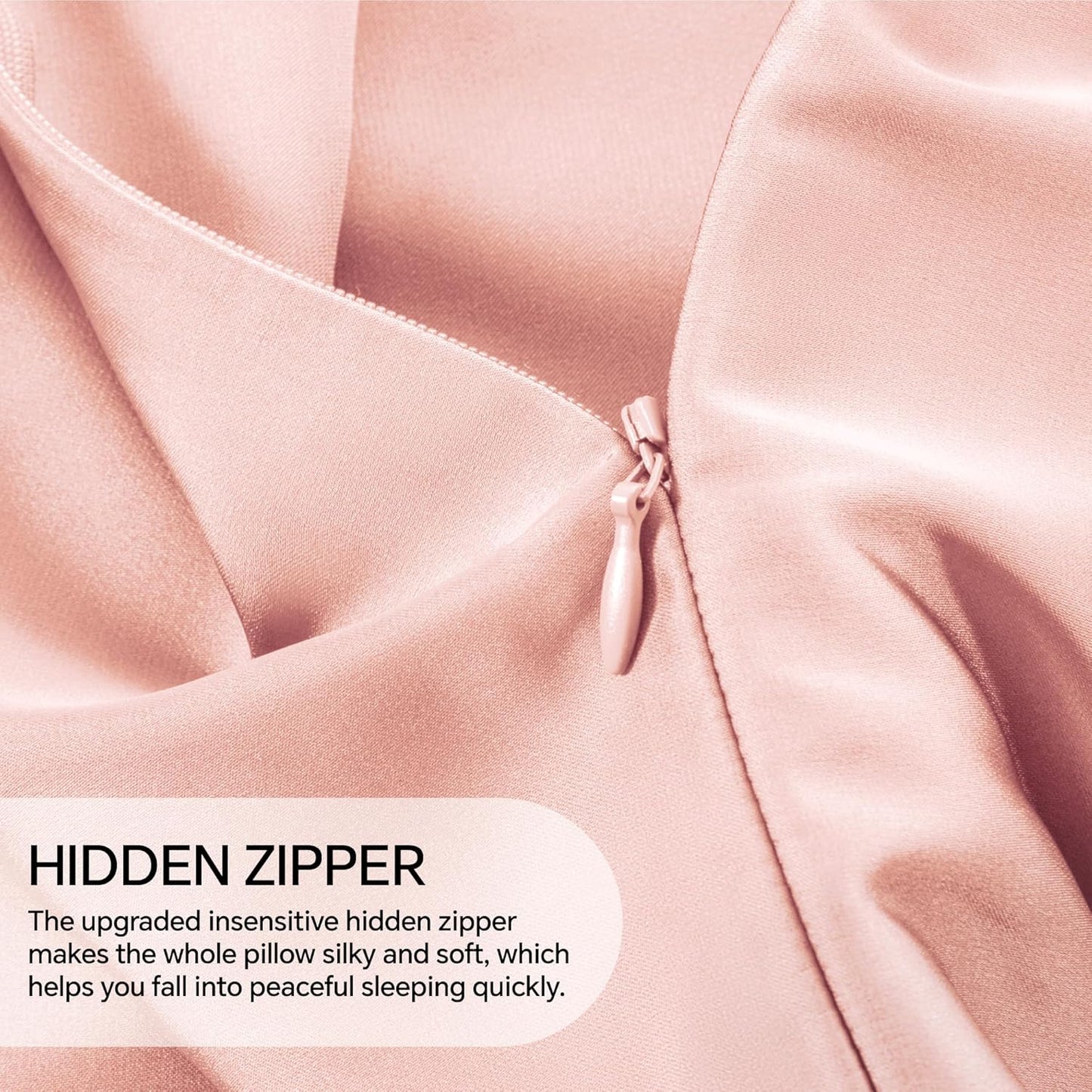 INFIIXSO Silk Pillow Cases 2 Pack Standard Size, Ultra Smooth & Soft Mulberry Silk Pillow Case for Hair and Skin, Breathable Cooling Silk Pillowcase with Hidden Zipper (Coral, 20x26 Inches)