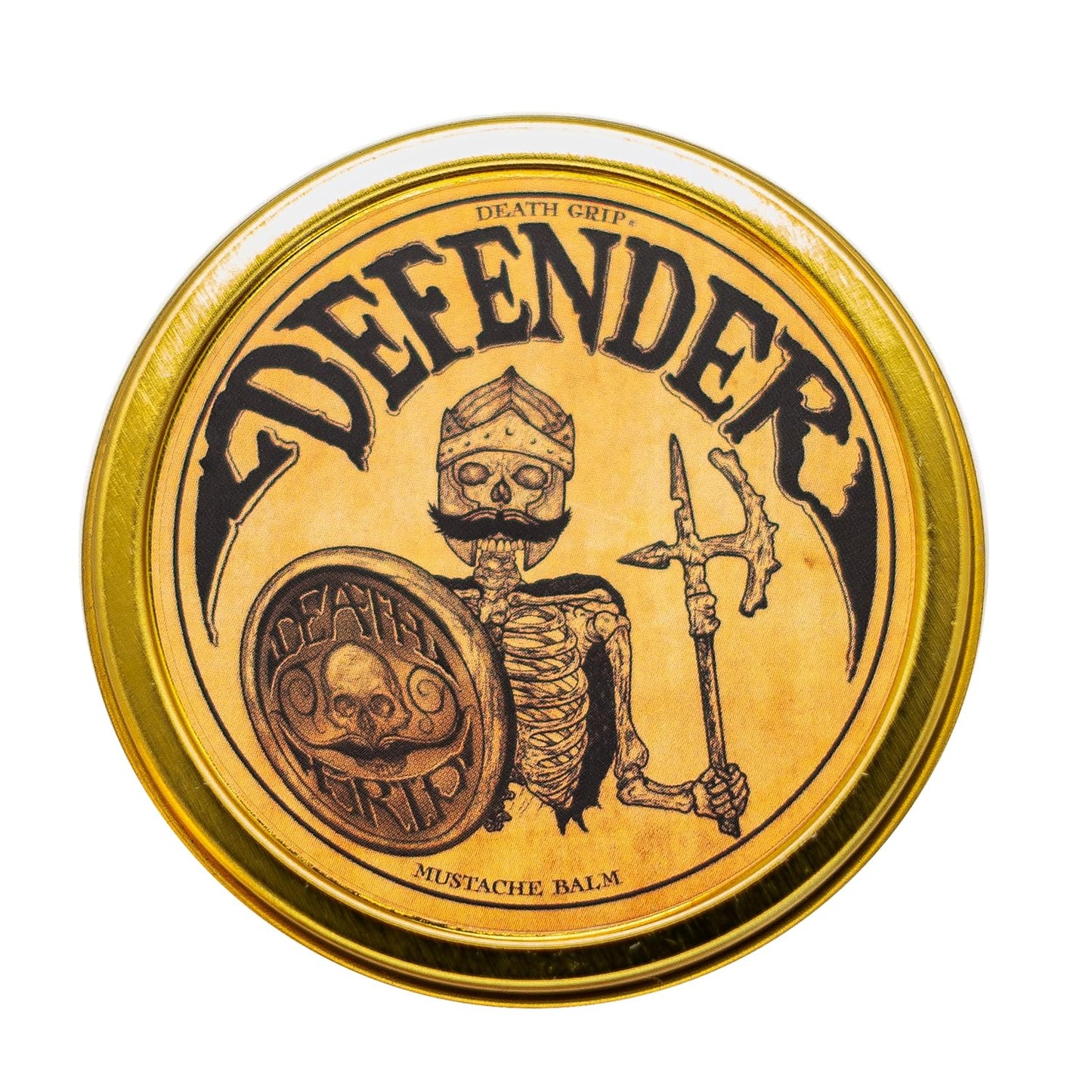 Mustache Balm for Men – Light to Medium Hold Beard & Moustache Wax – Natural Styling & Conditioning Grooming Kit – Soften & Shape Facial Hair 2oz – Death Grip