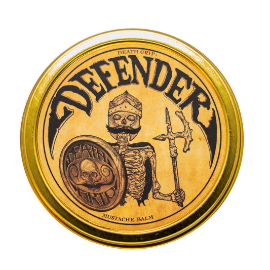 Mustache Balm for Men – Light to Medium Hold Beard & Moustache Wax – Natural Styling & Conditioning Grooming Kit – Soften & Shape Facial Hair 2oz – Death Grip