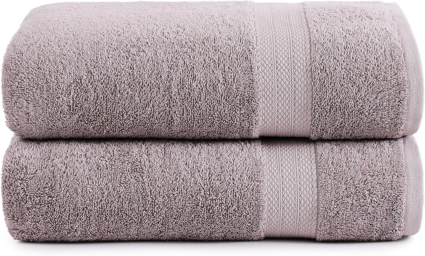 LANE LINEN 100% Cotton 2 Pack Bath Sheets (35"x66") - Ring Spun, Extra Large Cotton Bath Towels Set - Quick Dry, Soft & Absorbent Oversized Towel Set - Remains Soft After Multiple Washes - Platinum