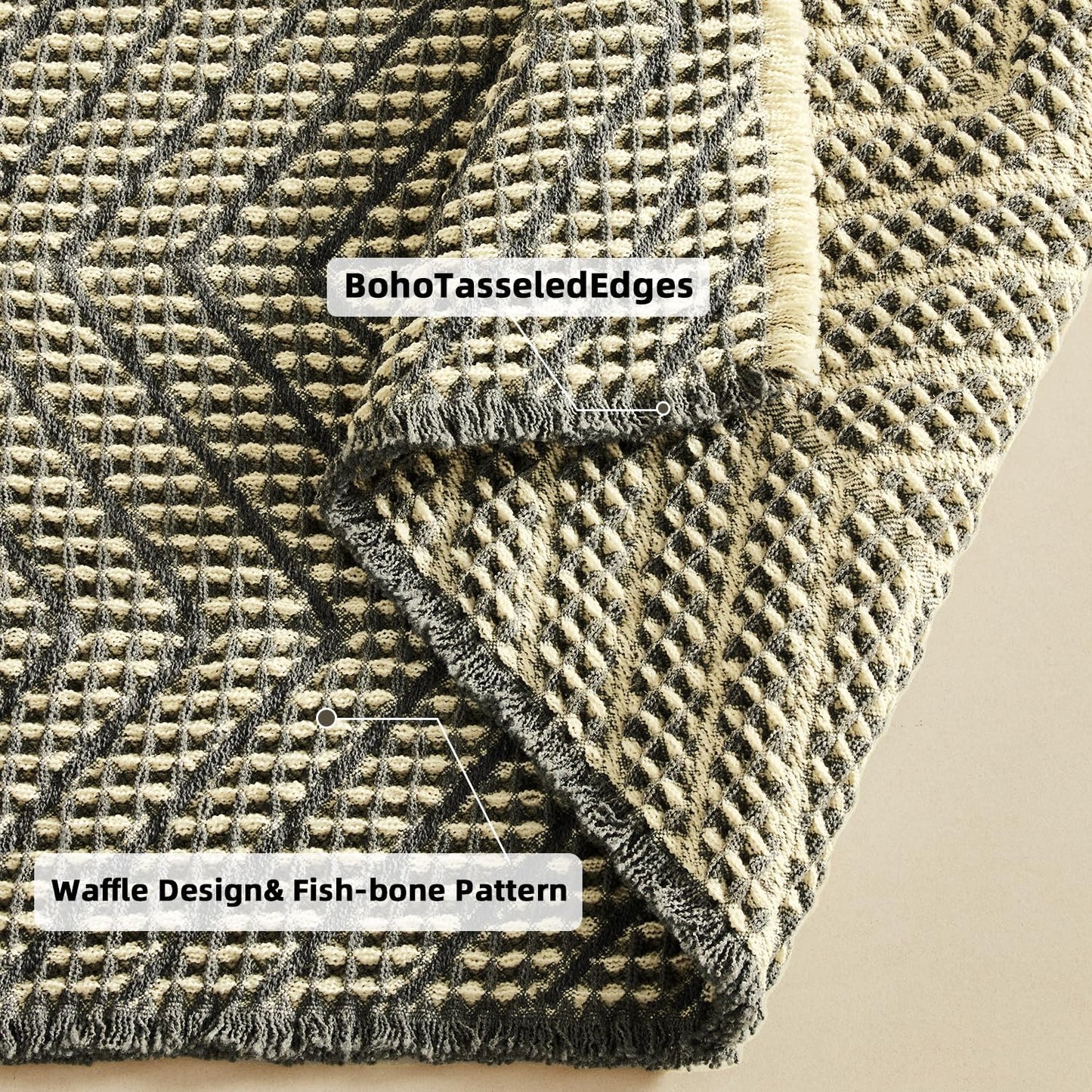 Woven Bath Mat,Upgraded Waffle Self Drying Bath Rug,Super Absorbent Non Slip Bath Drying Mat,Floor Rugs Non Slip Washable for Shower Room,Ultra Soft,Bluish Grey & Yellow,24"*36"