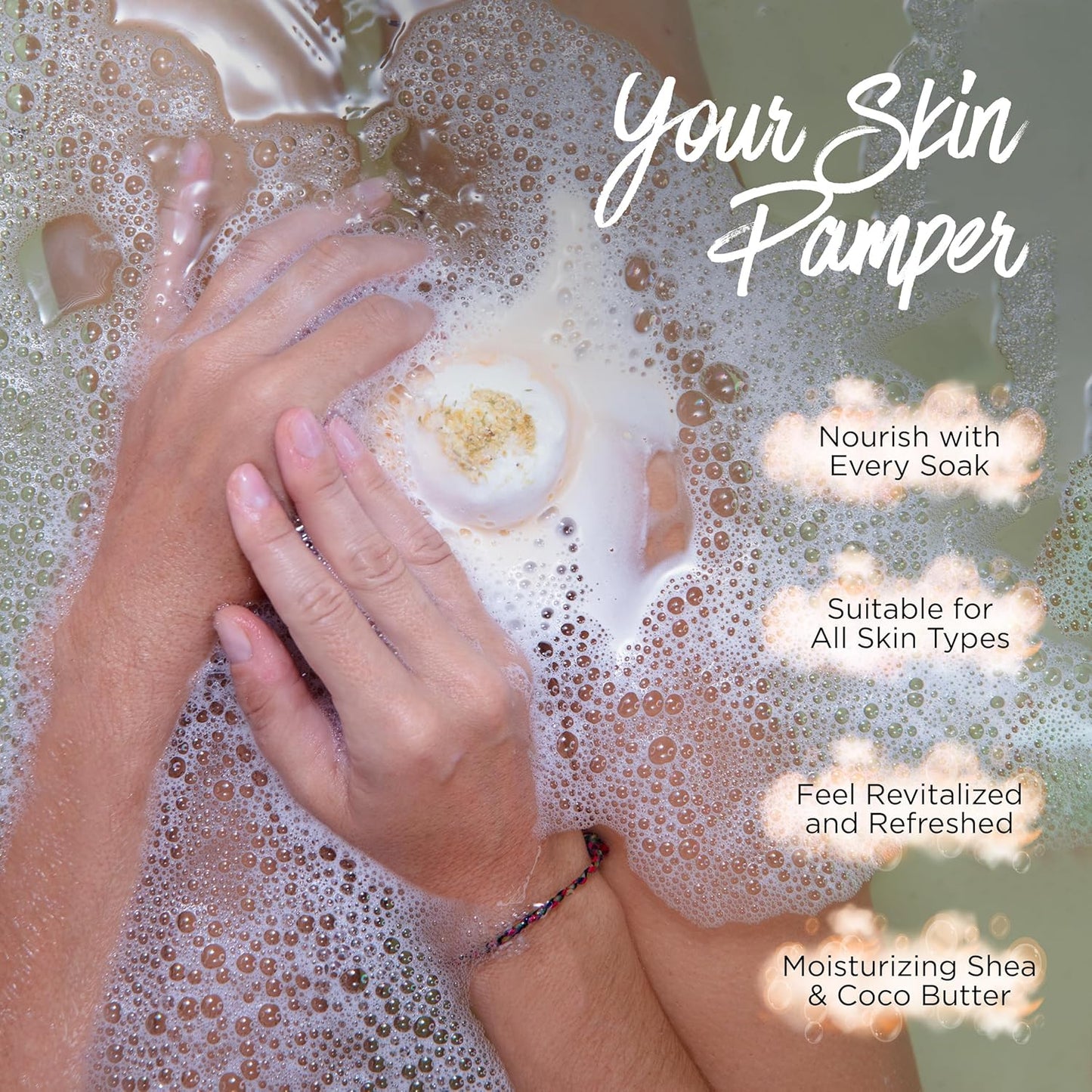 EvolutionUSA Inspire Bath Bombs for Women, 12 Gorgerous Flower Bath Bombs Topped with Dried Flowers, Luxurious Mother's Day Gift Set, Brithday Gift, Easter Gift or for Creating Lush Self Care Moment